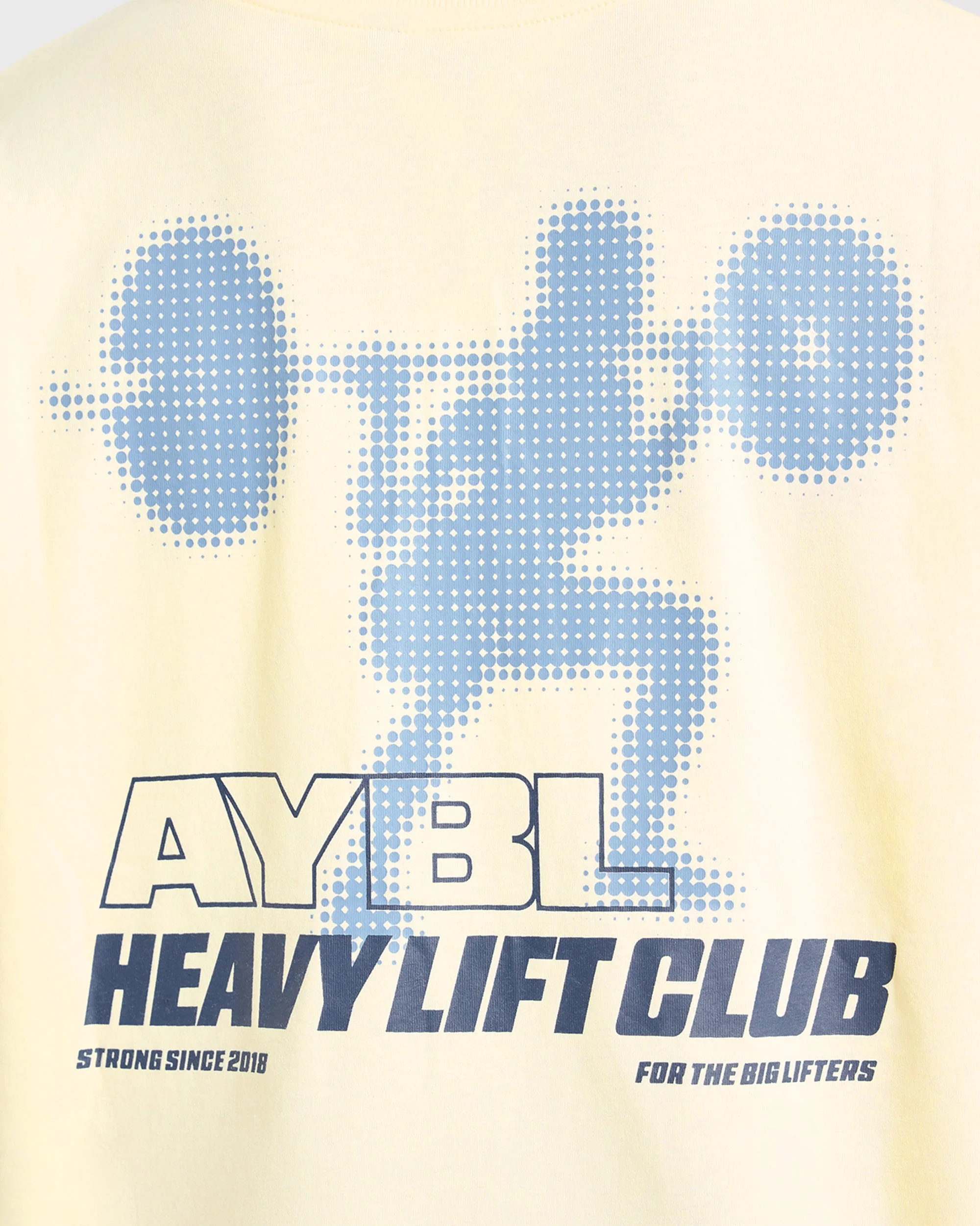Heavy Lift Club Oversized T Shirt - Butter Geel - Image 6