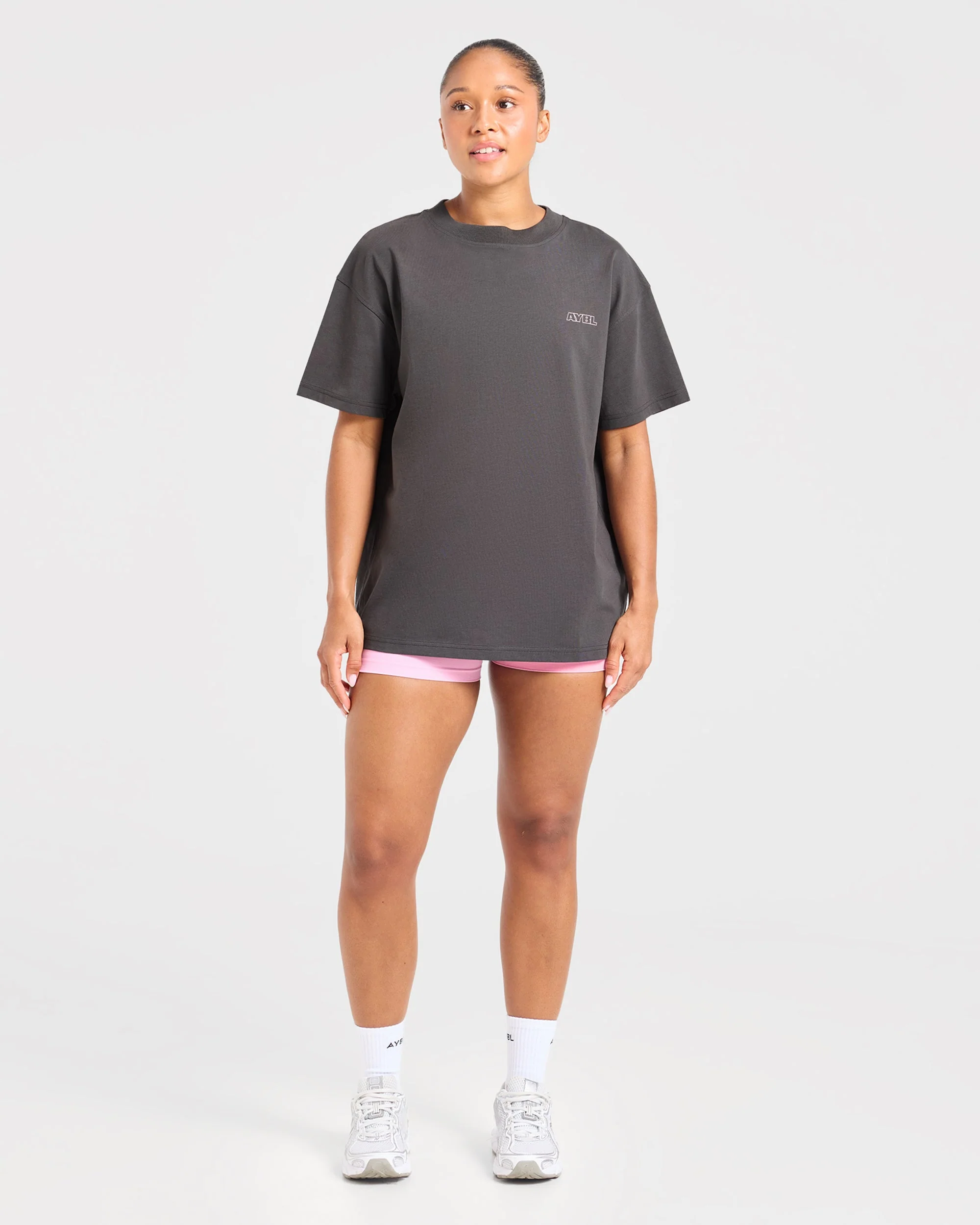 Heavy Lift Club Oversized T Shirt - Charcoal - Image 4