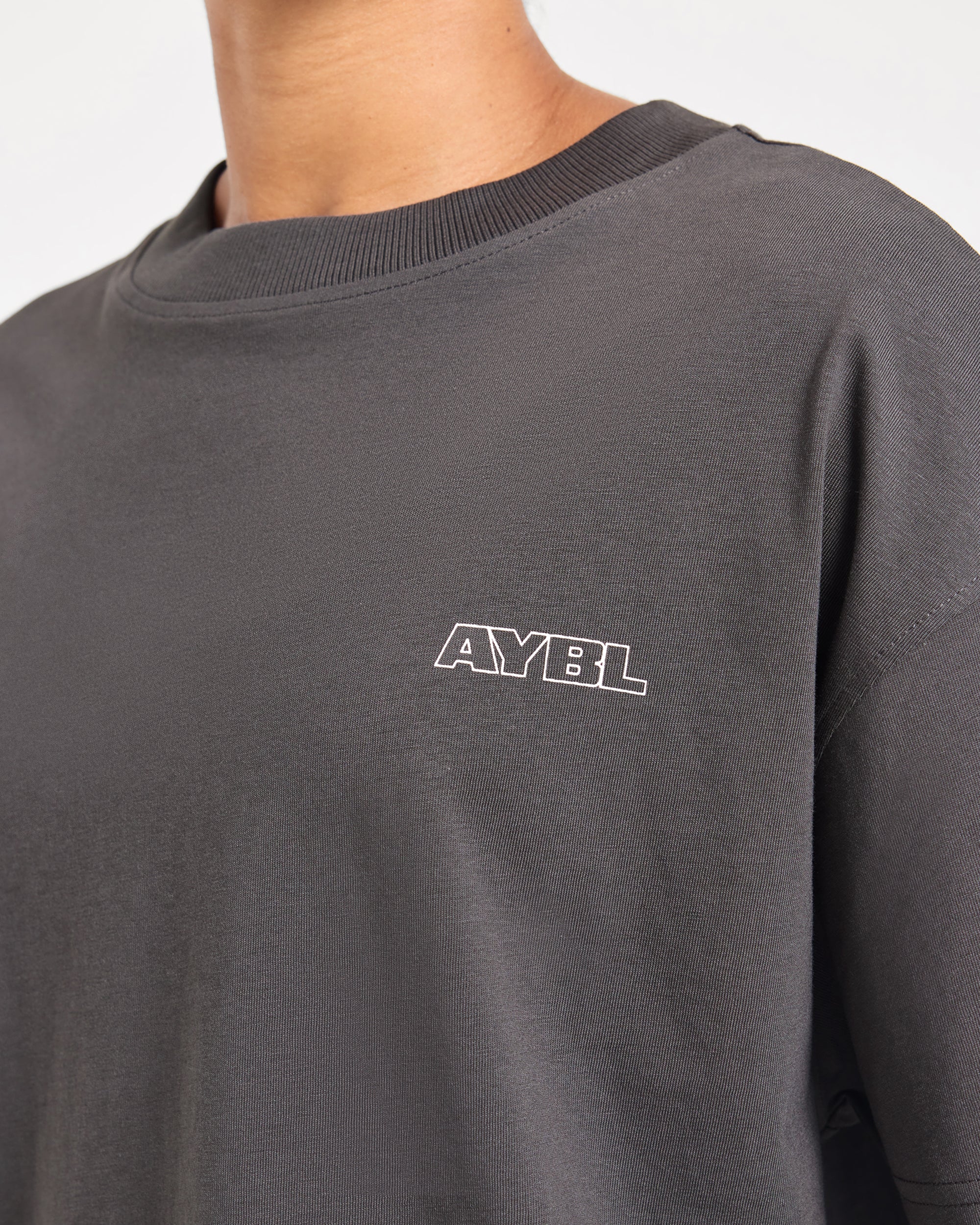 Heavy Lift Club Oversized T Shirt - Charcoal - Image 5