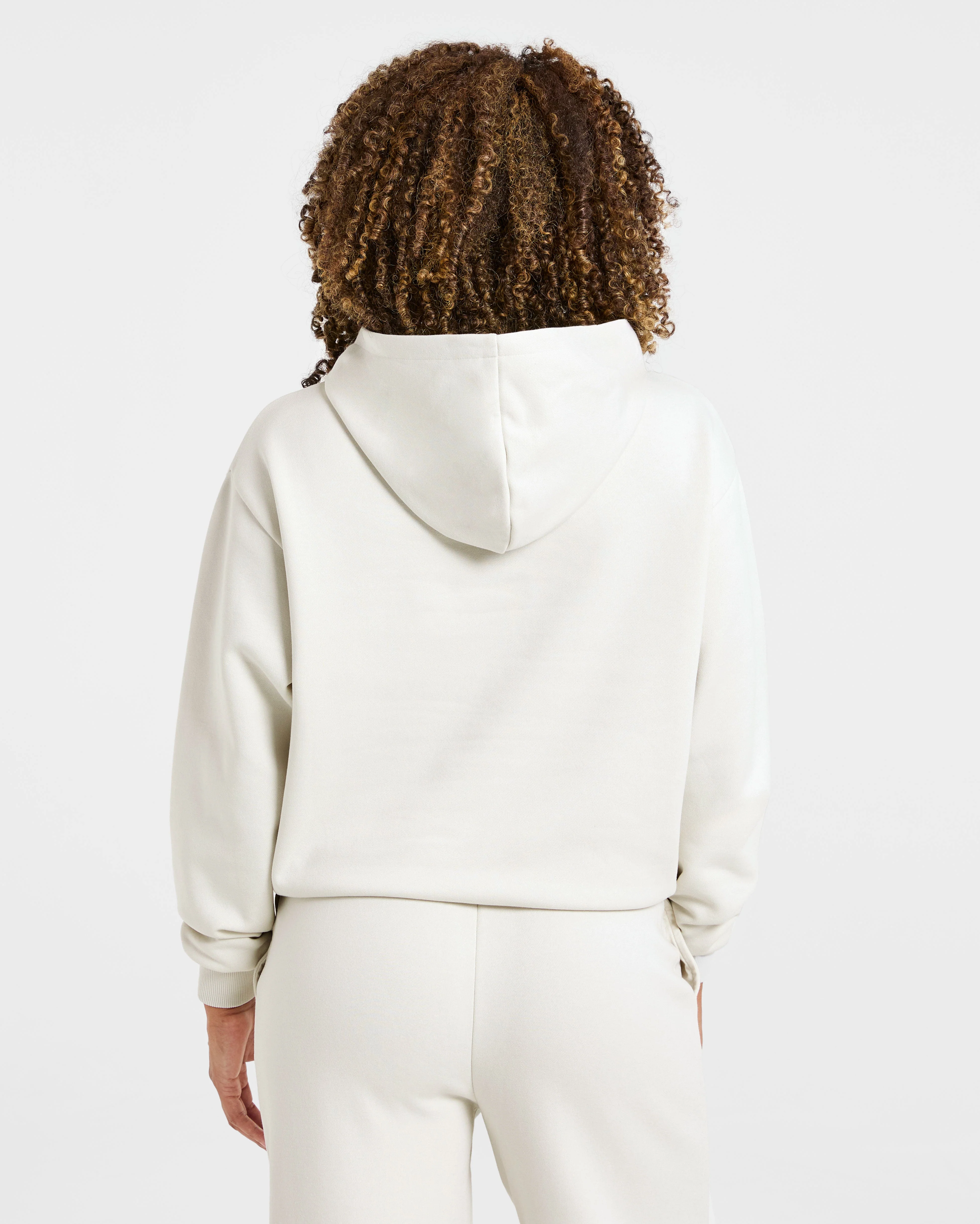 Lifestyle Oversized Hoodie - Off Wit - Image 2