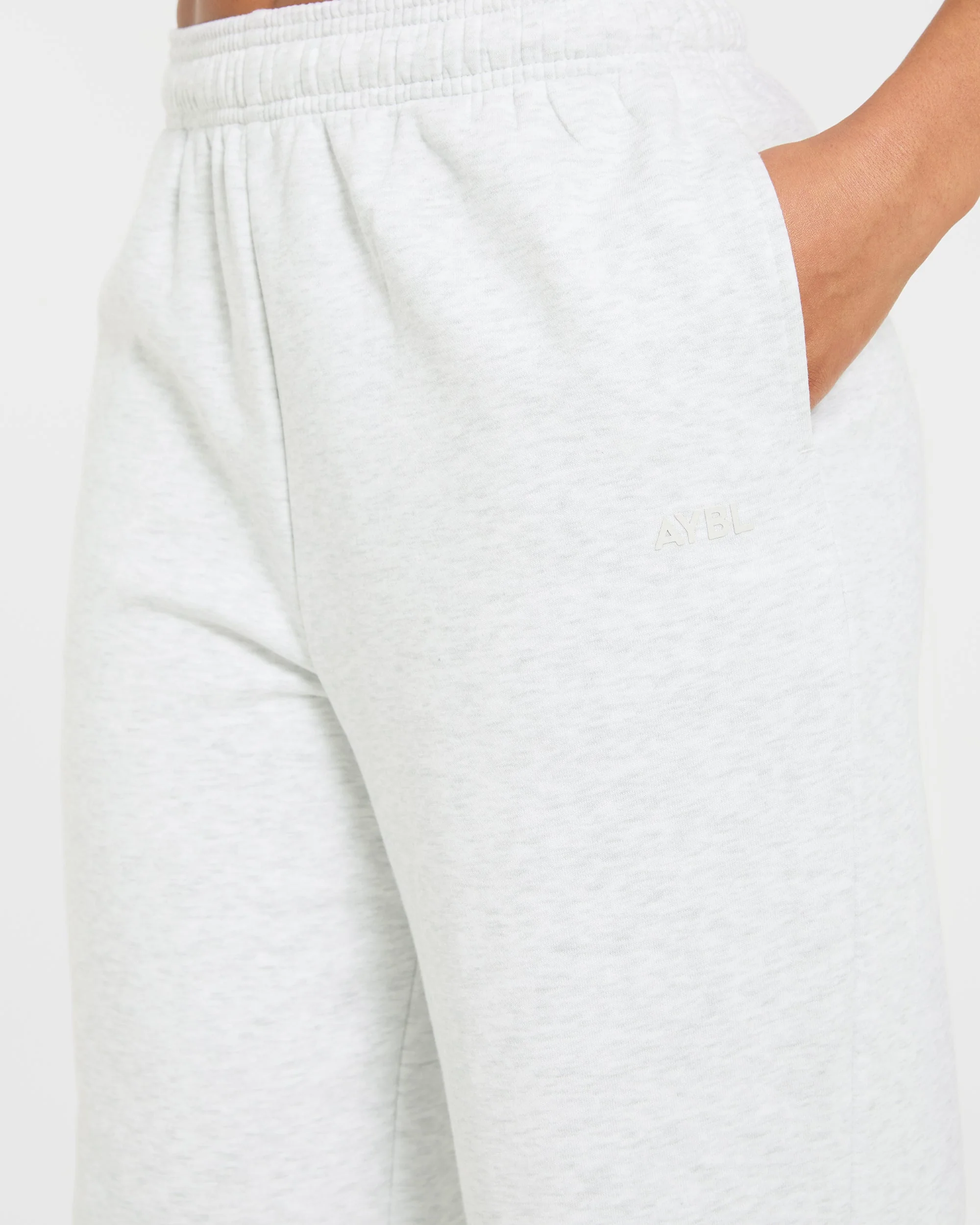 Lifestyle Oversized Straight Leg Joggers - Heather Grijs - Image 5