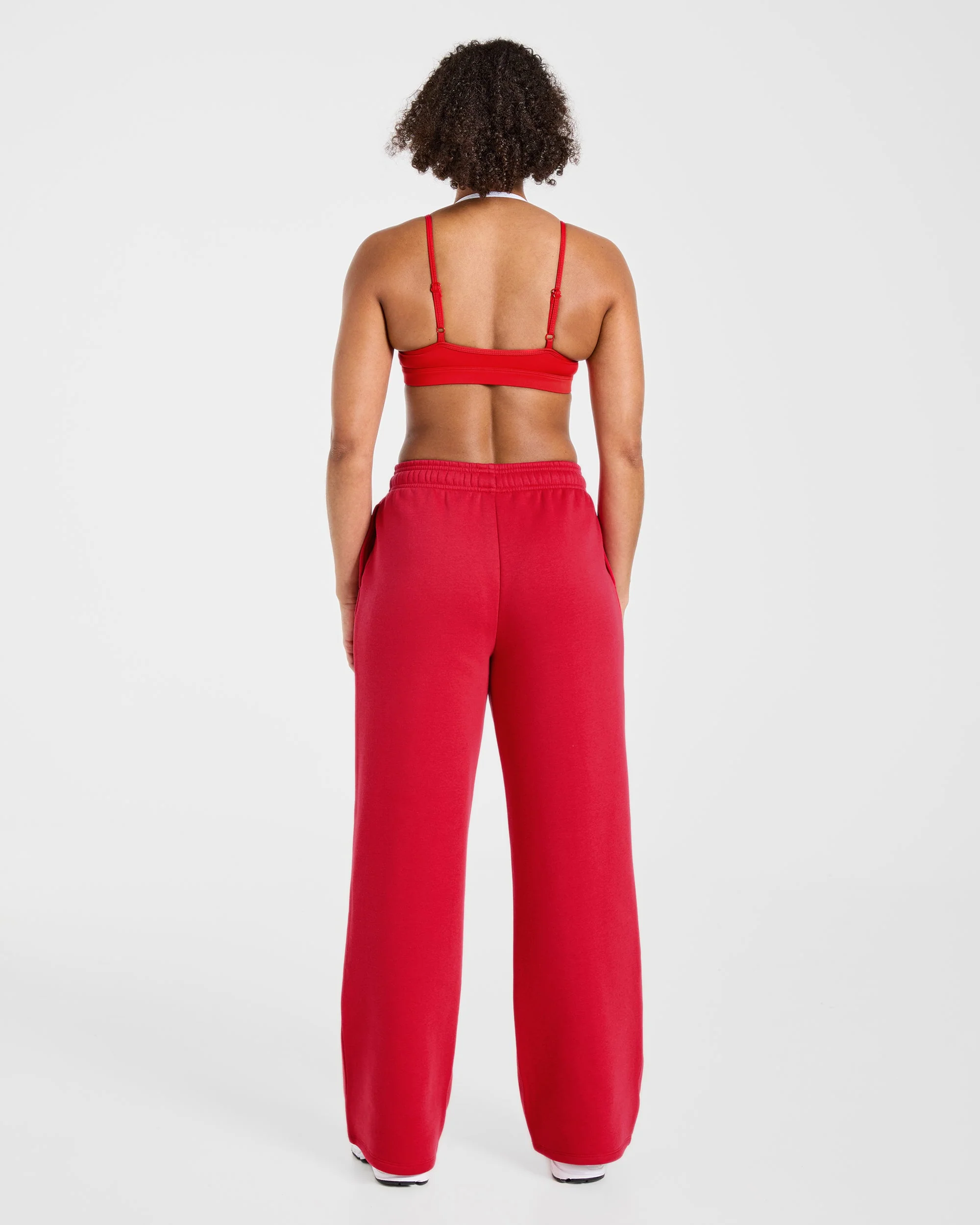 Lifestyle Oversized Straight Leg Joggers - Rood - Image 4