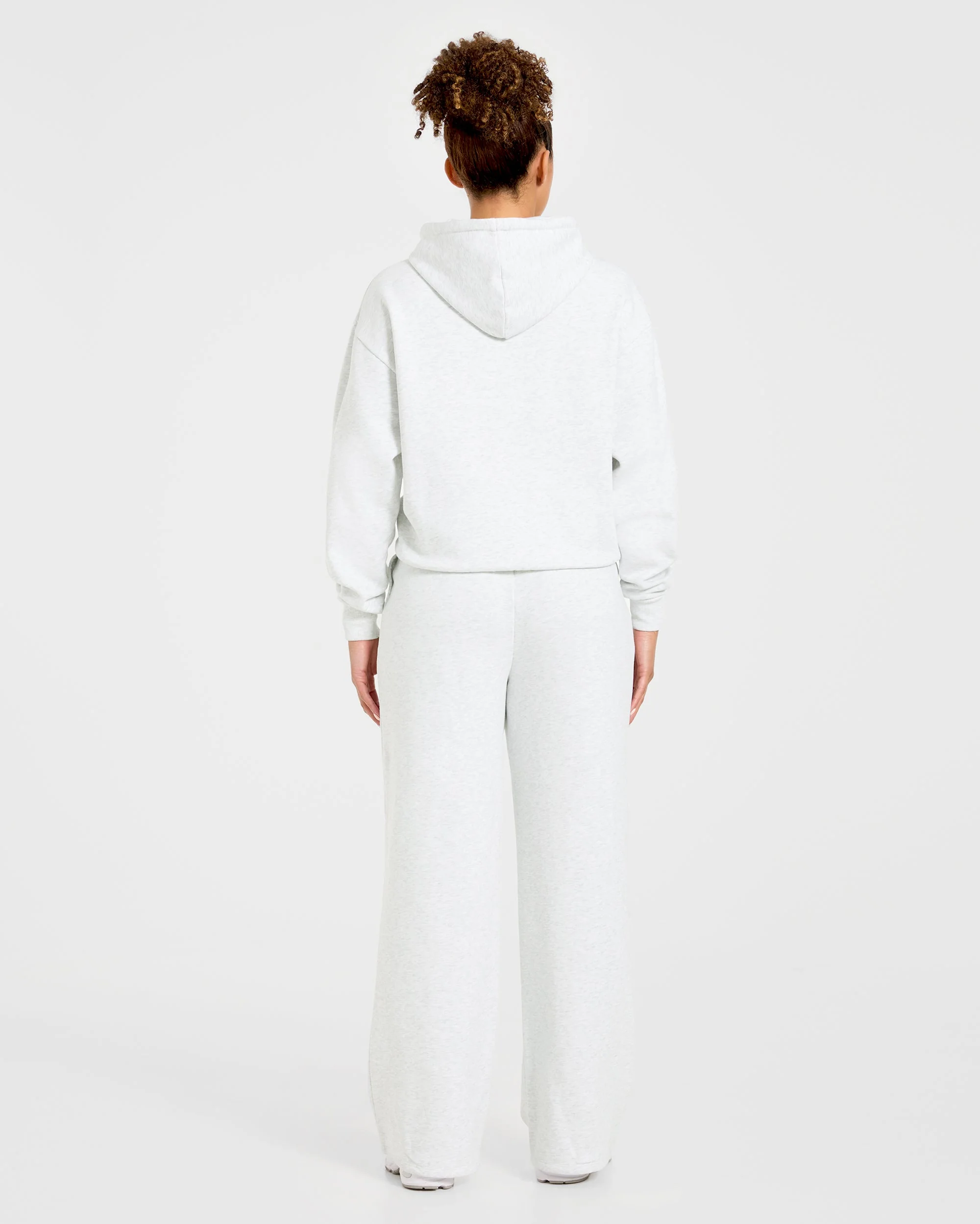Lifestyle Oversized Zip Up Hoodie - Heather Grijs - Image 4