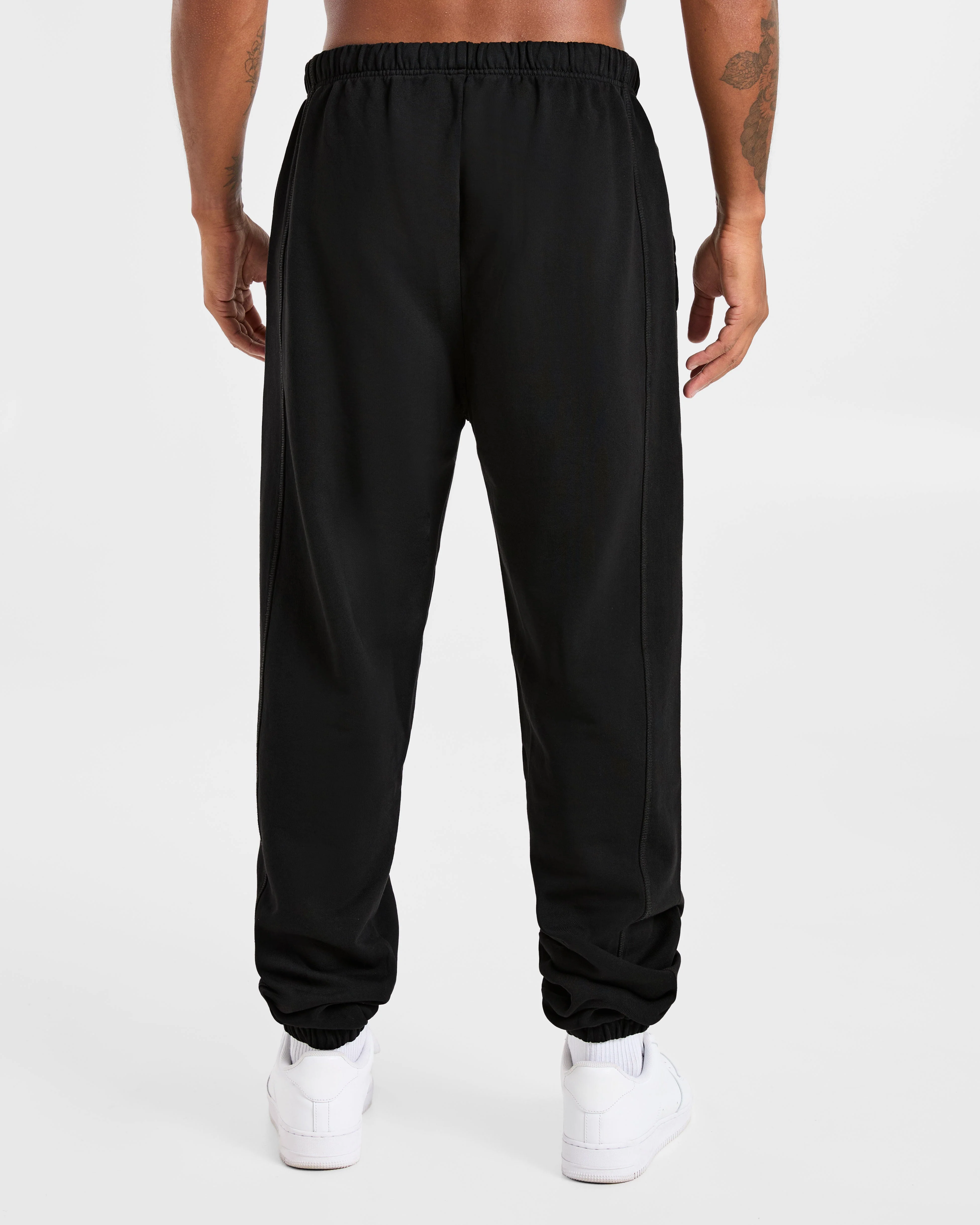 Lift Club Distressed Joggers - Zwart/Charcoal - Image 2