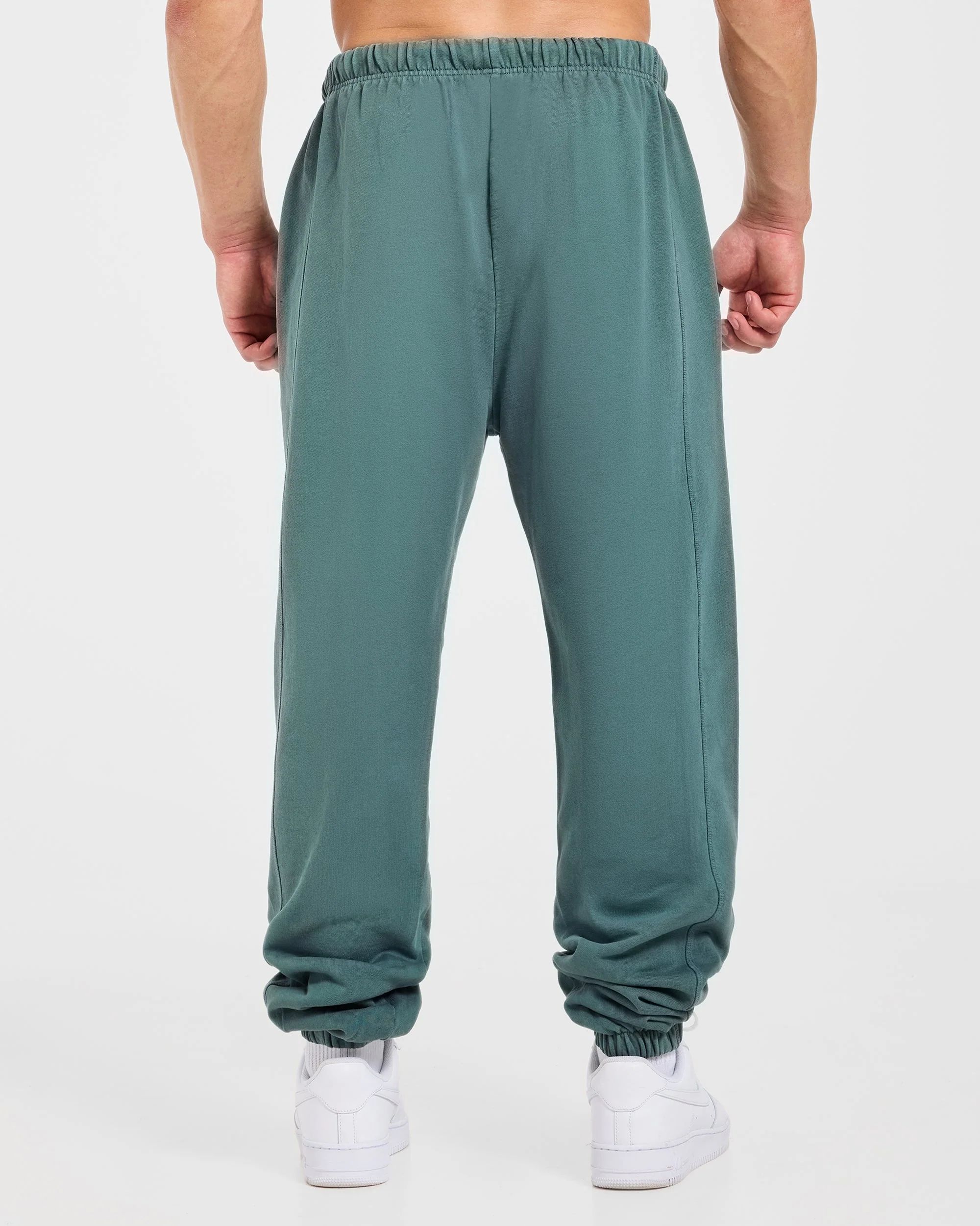 Lift Club Distressed Joggers - Washed Teal - Image 2