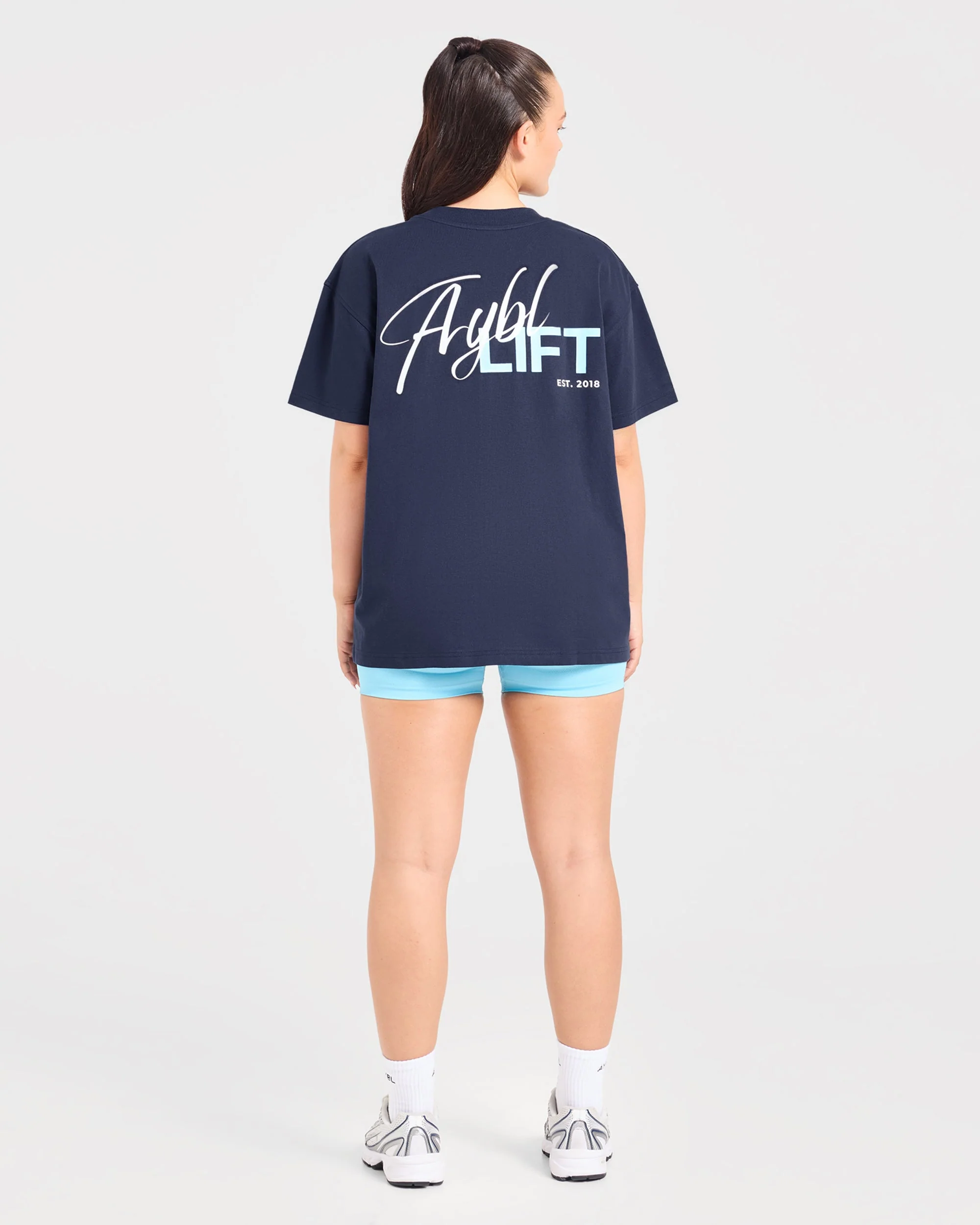 Lift Graphic 2.0 Oversized T Shirt - Navy - Image 4