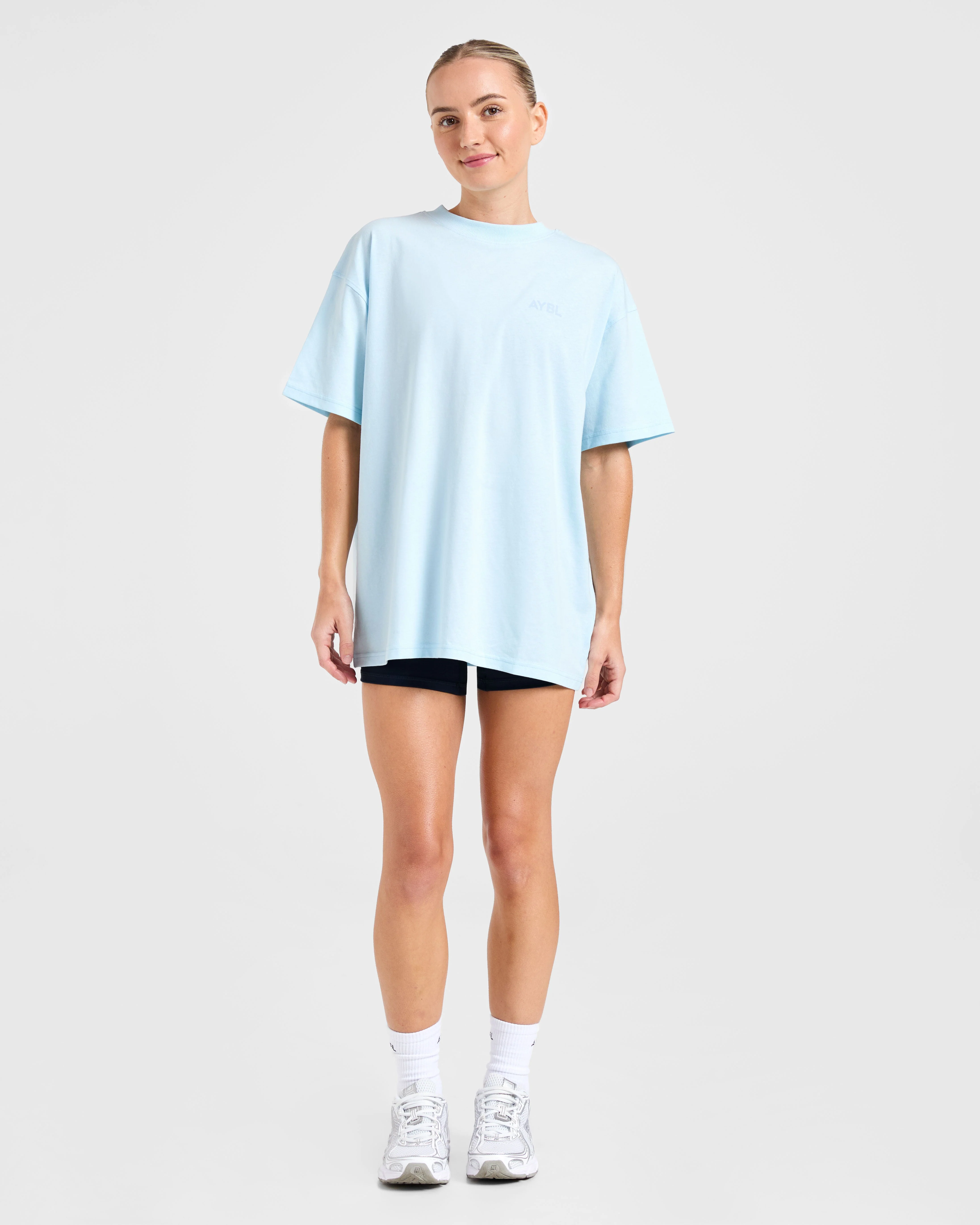 Lift Graphic Oversized T Shirt - Baby Blauw - Image 3