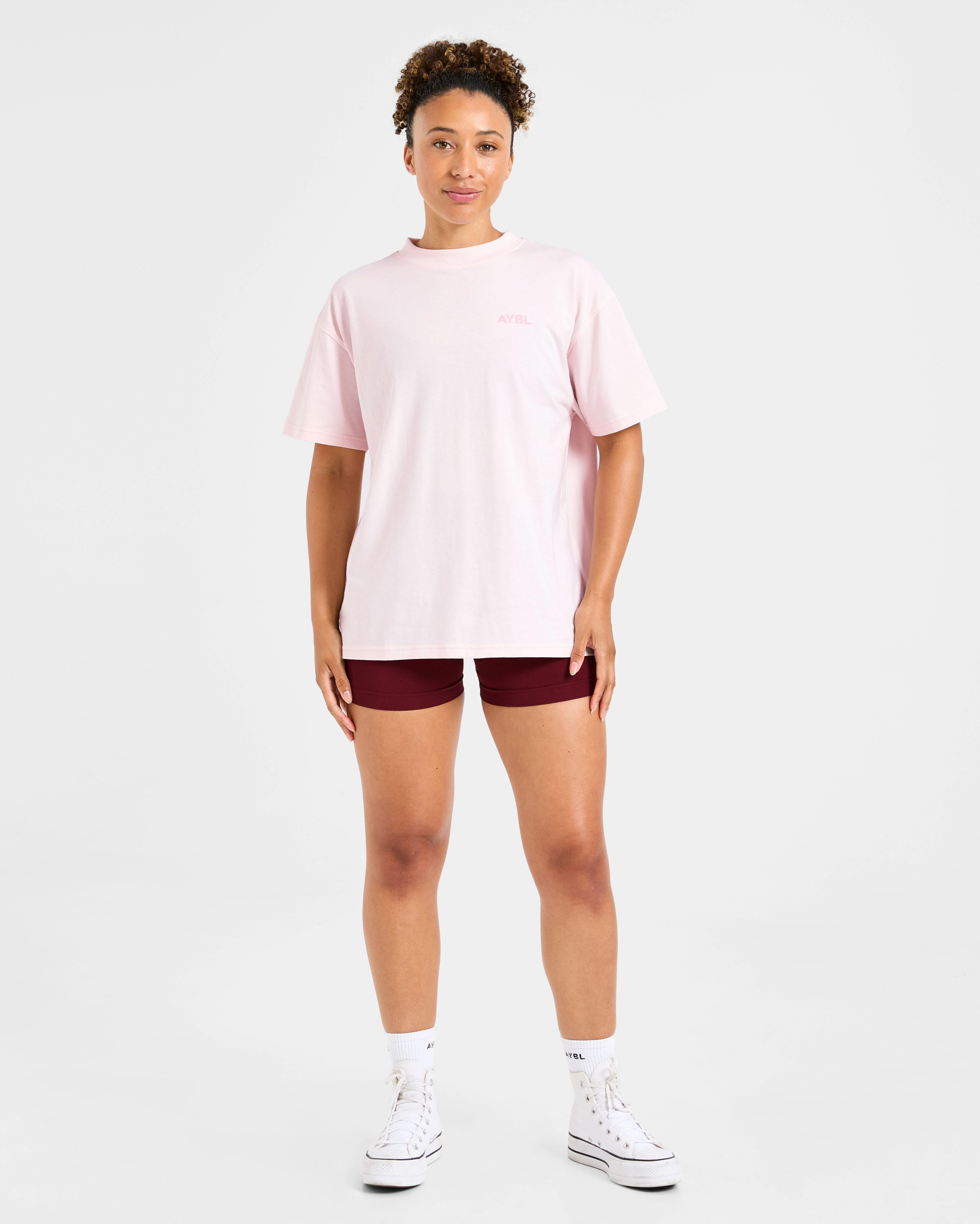 Lift Graphic Oversized T Shirt - Baby Roze - Image 3