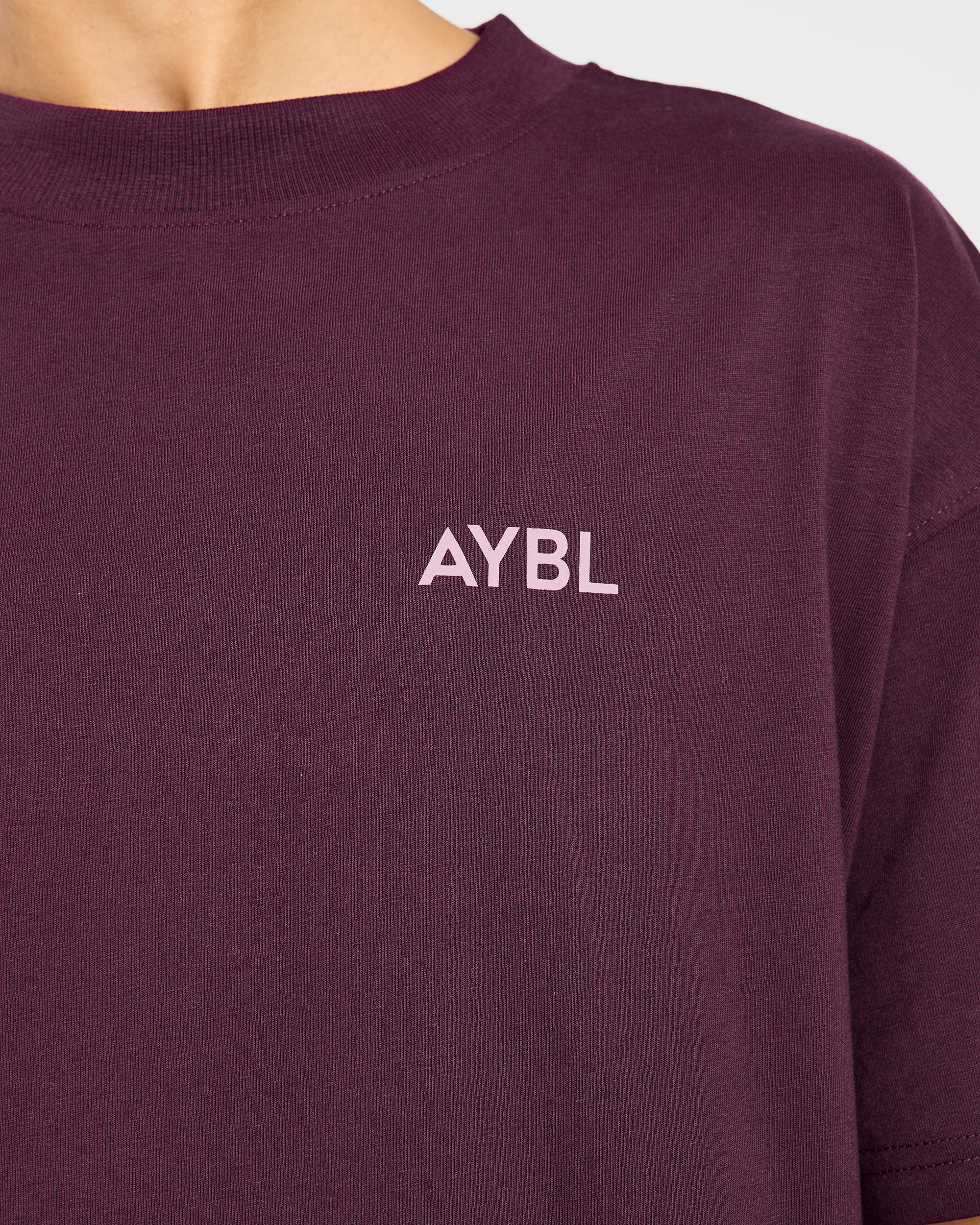 Lift Graphic Oversized T Shirt - Plum - Image 5