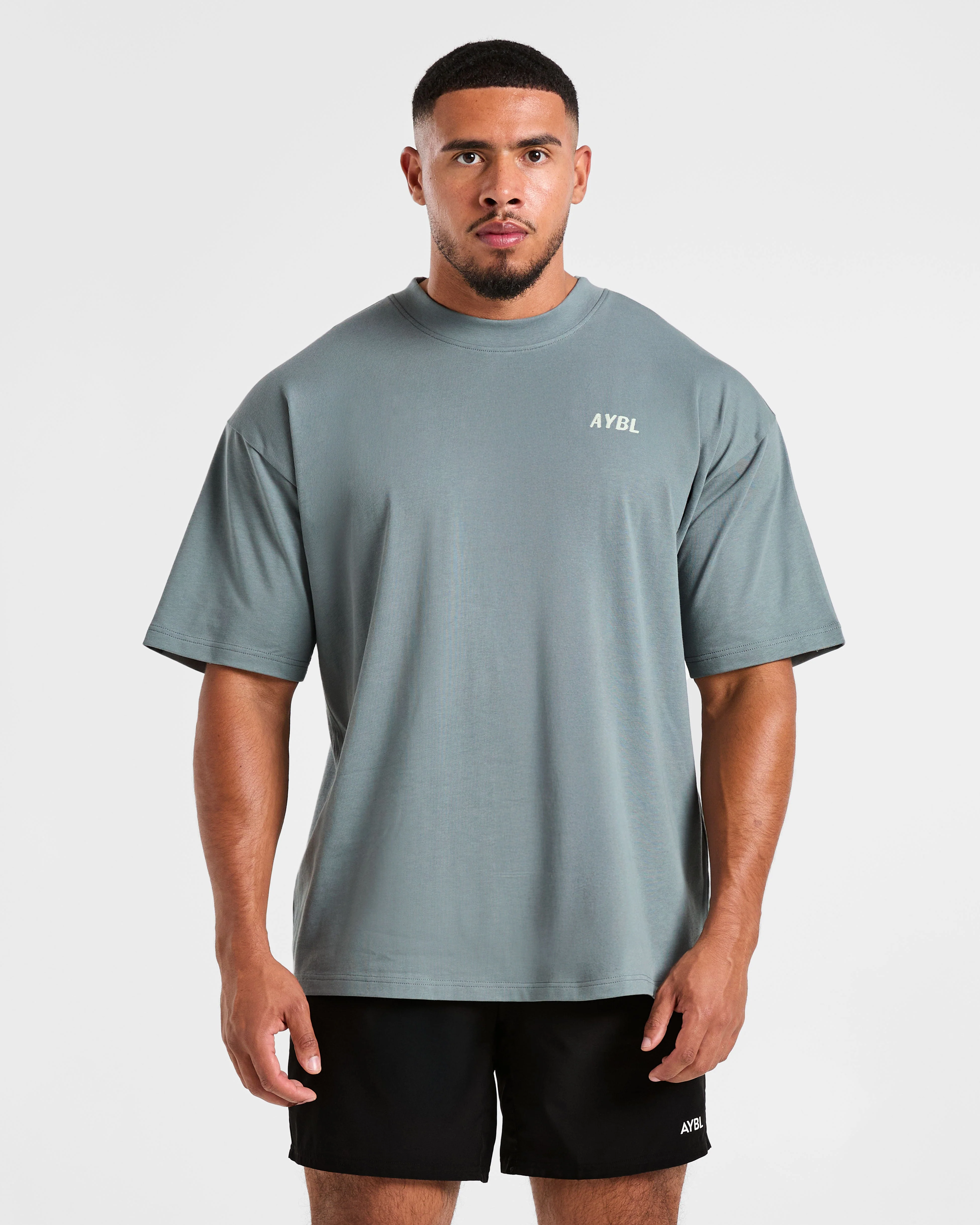 Lift Heavy Oversized T Shirt - Slate Blauw - Image 2