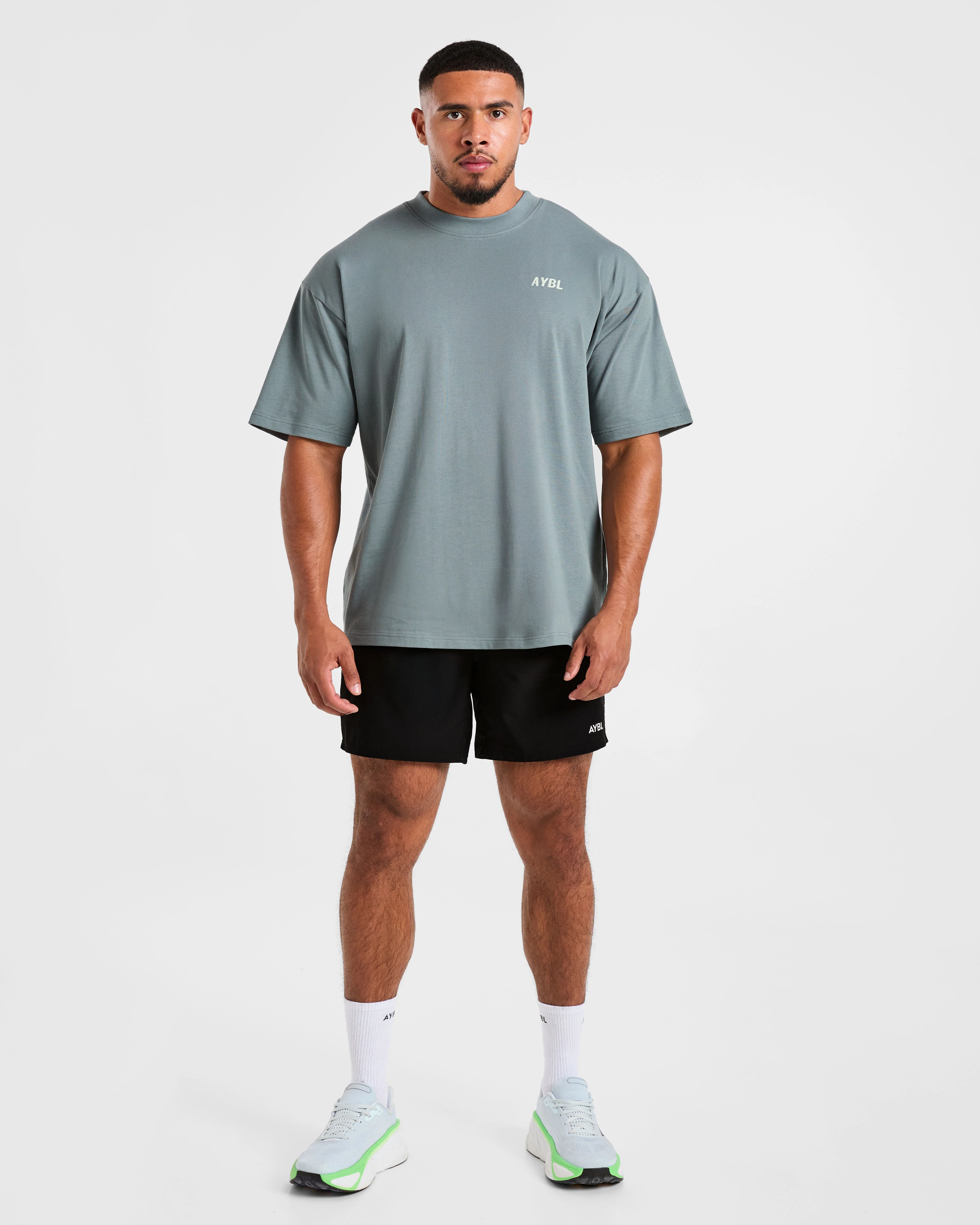 Lift Heavy Oversized T Shirt - Slate Blauw - Image 3