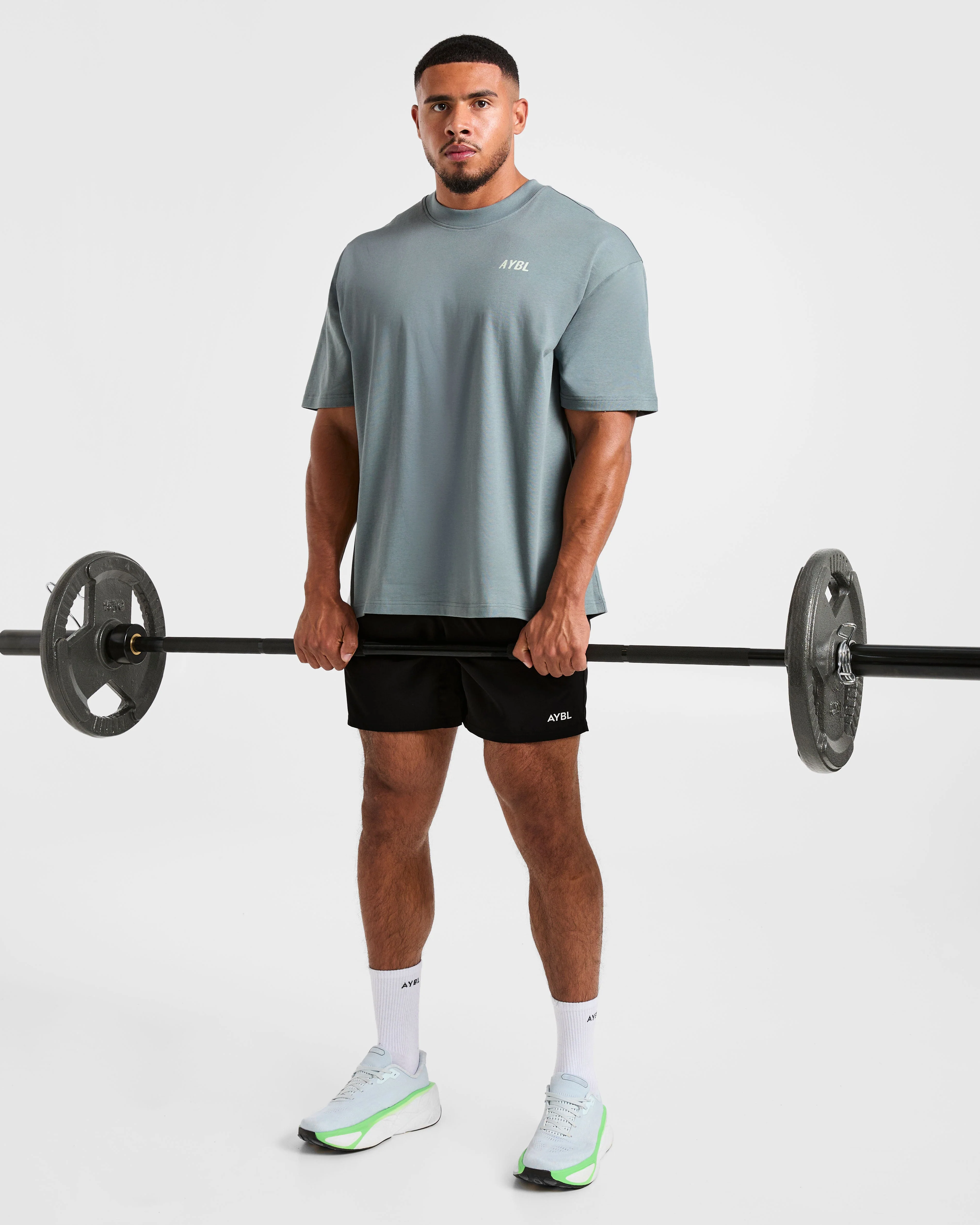 Lift Heavy Oversized T Shirt - Slate Blauw - Image 7