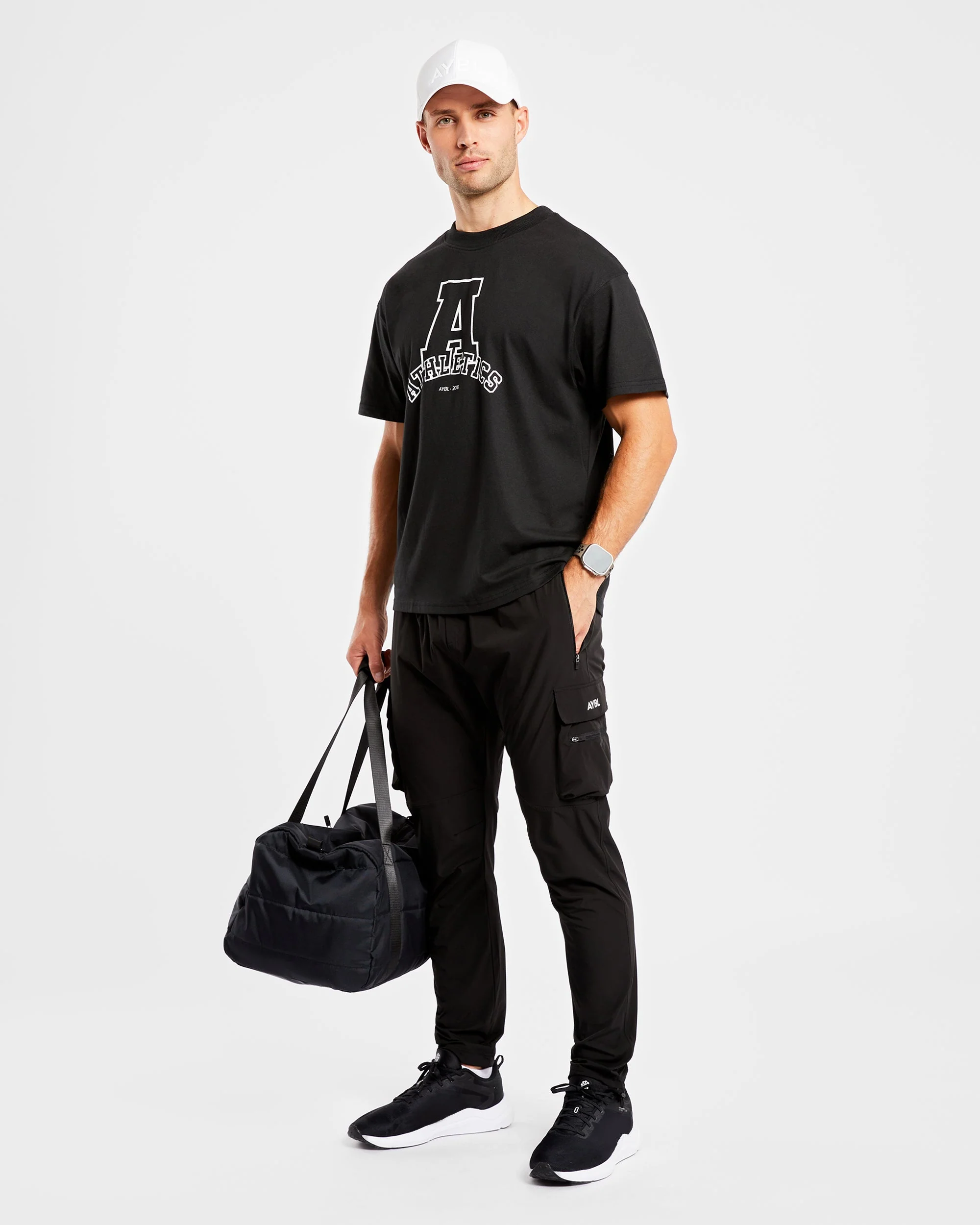 Athletics Varsity Oversized T Shirt - Zwart - Image 8