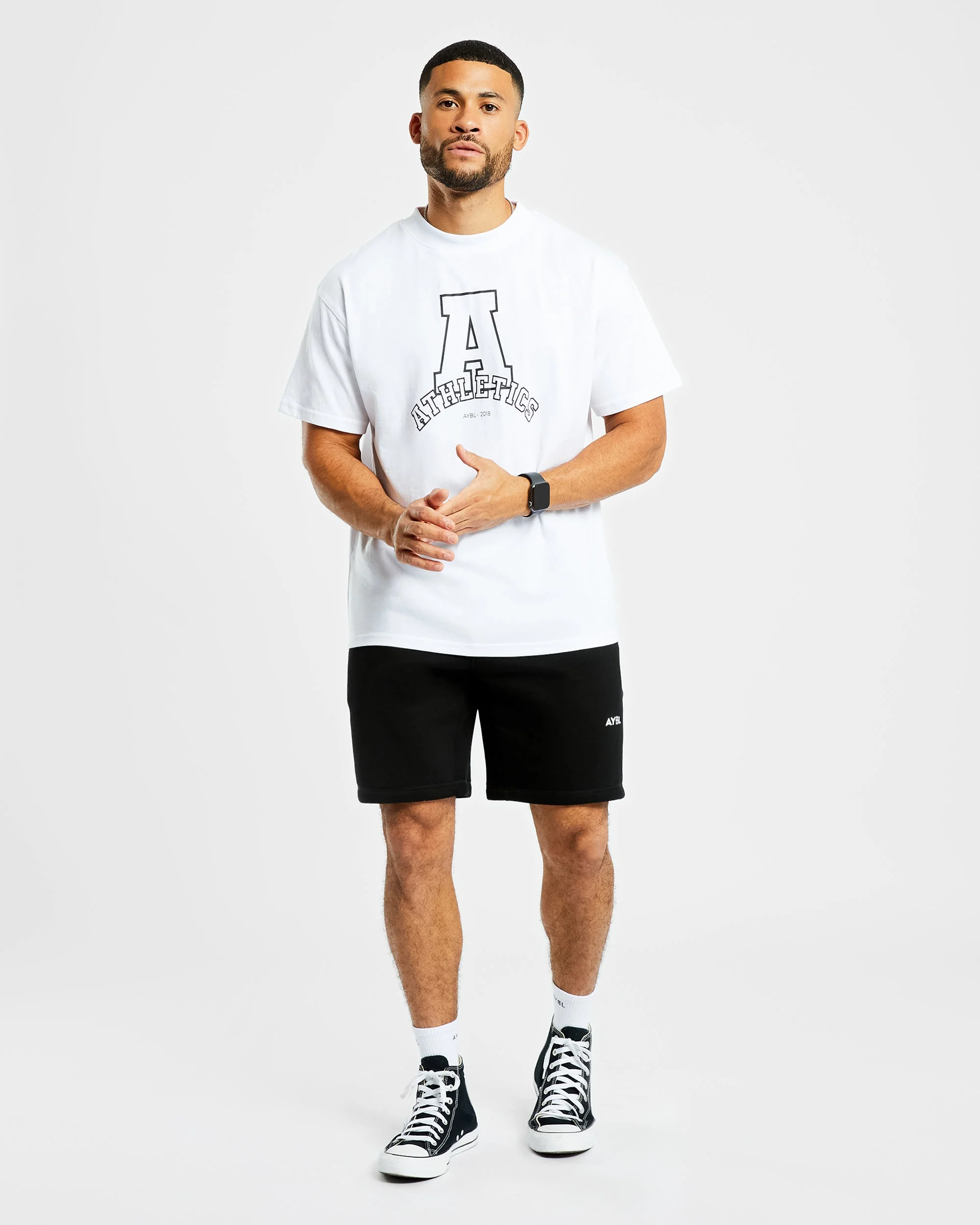 Athletics Varsity Oversized T Shirt - Wit - Image 6