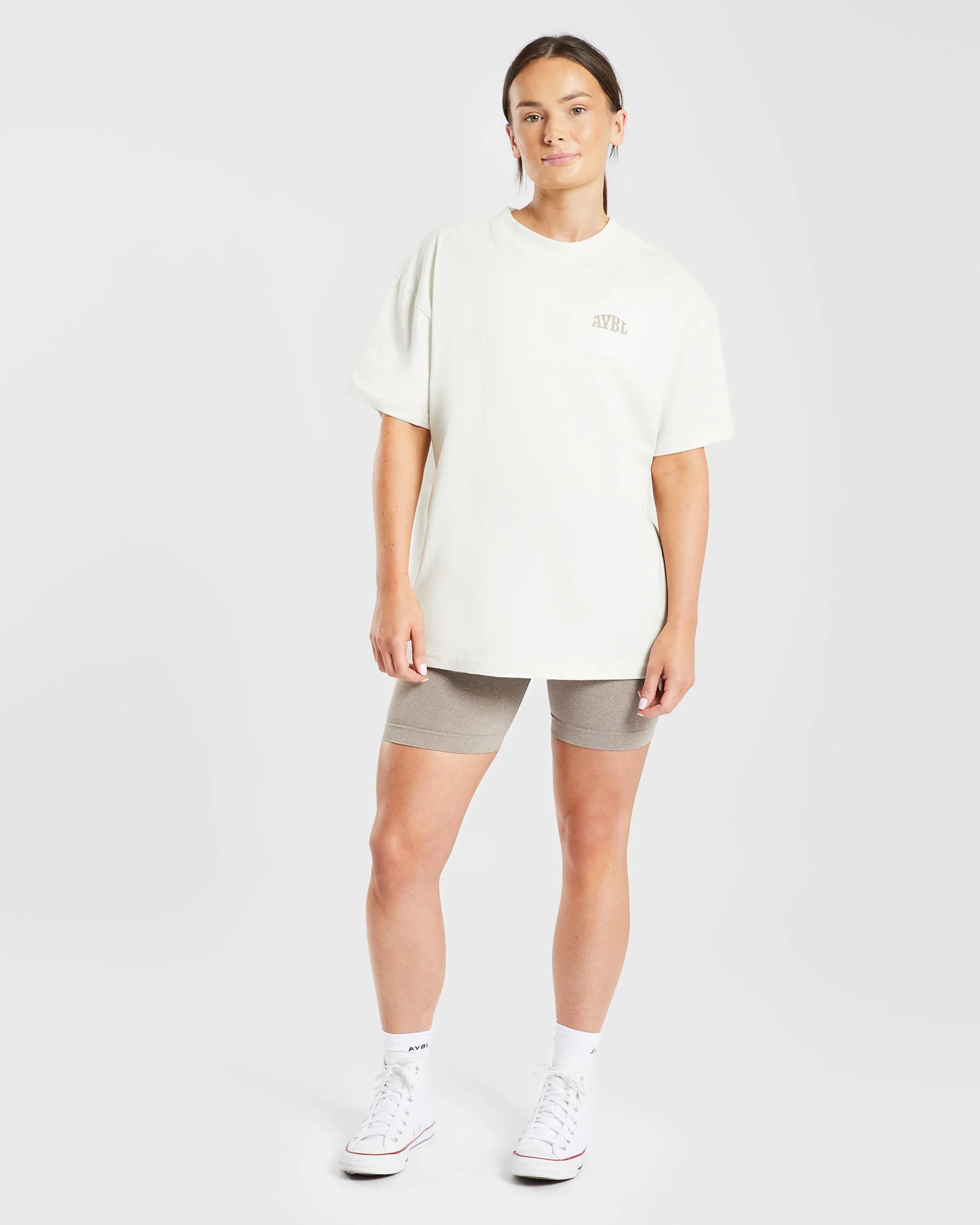 Mind Over Matter Oversized T Shirt - Beige/Bruin - Image 11