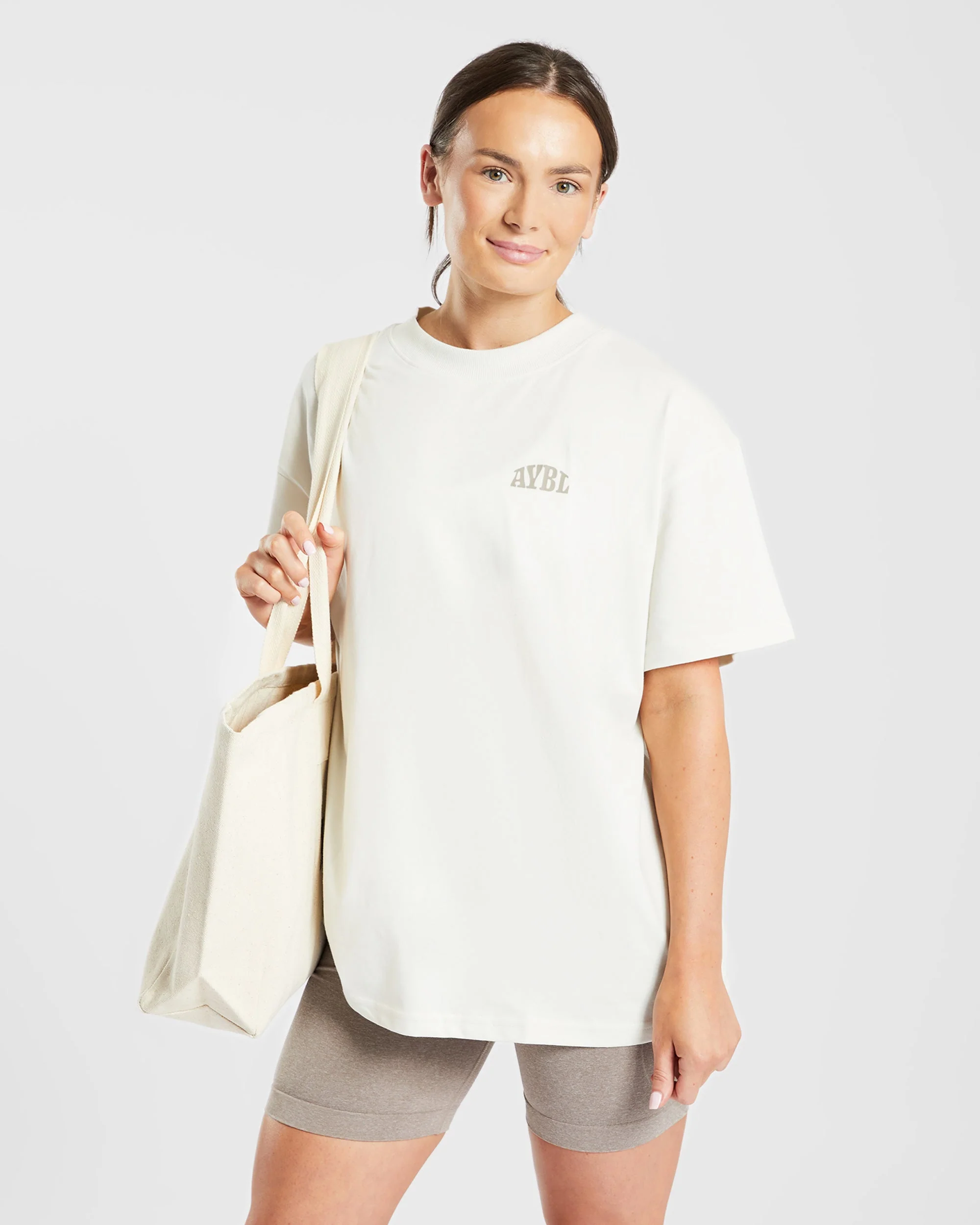 Mind Over Matter Oversized T Shirt - Beige/Bruin - Image 15
