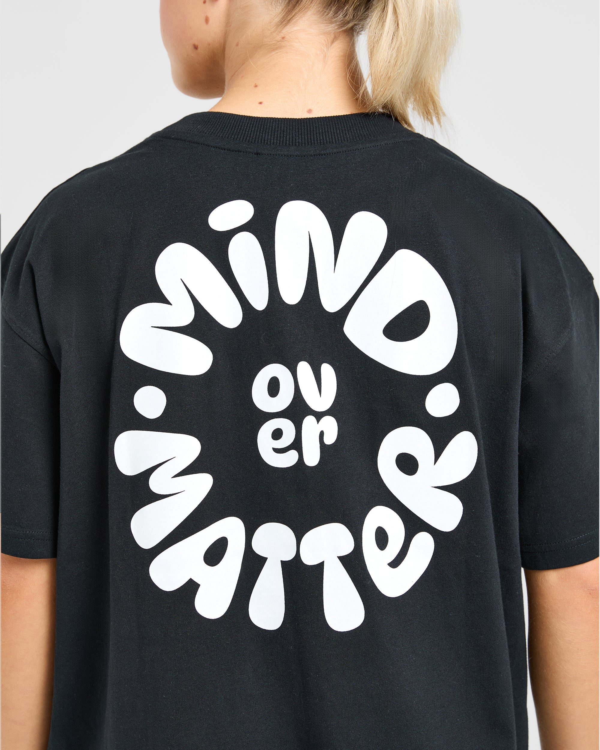 Mind Over Matter V2 Oversized T Shirt - Zwart - Image 5