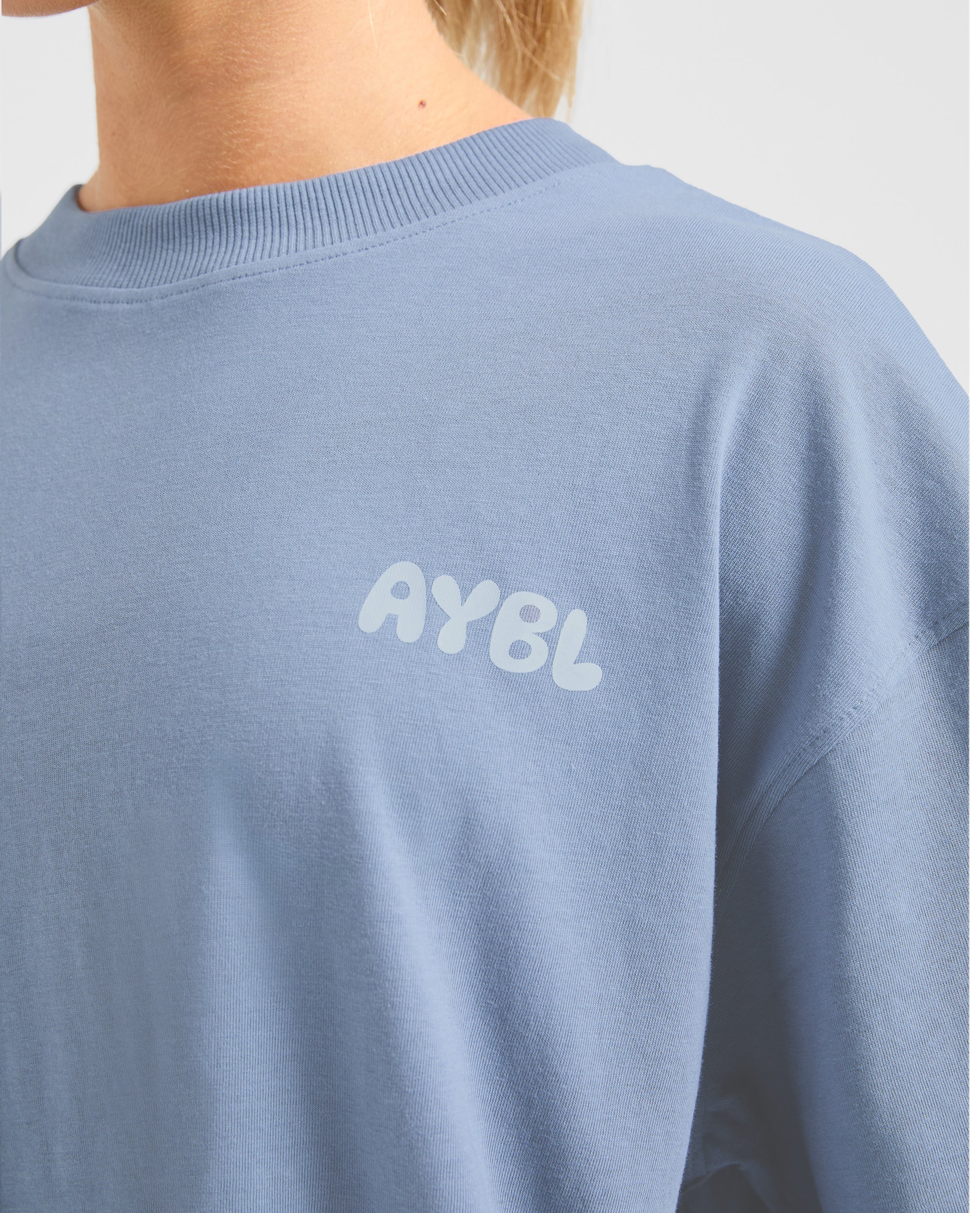 Mind Over Matter V2 Oversized T Shirt - Blauw - Image 5