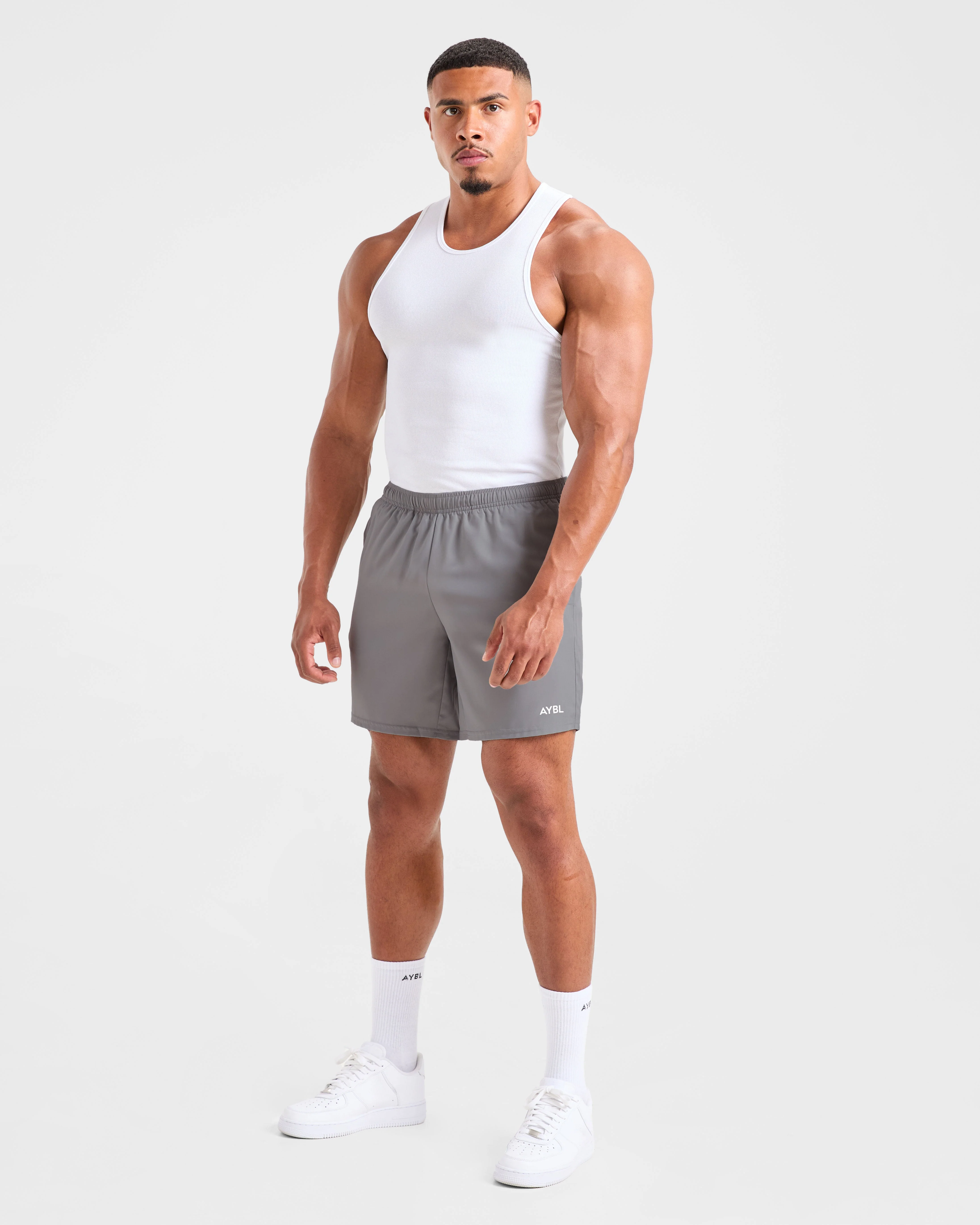 Muscle Ribbed Tank - Wit - Image 3