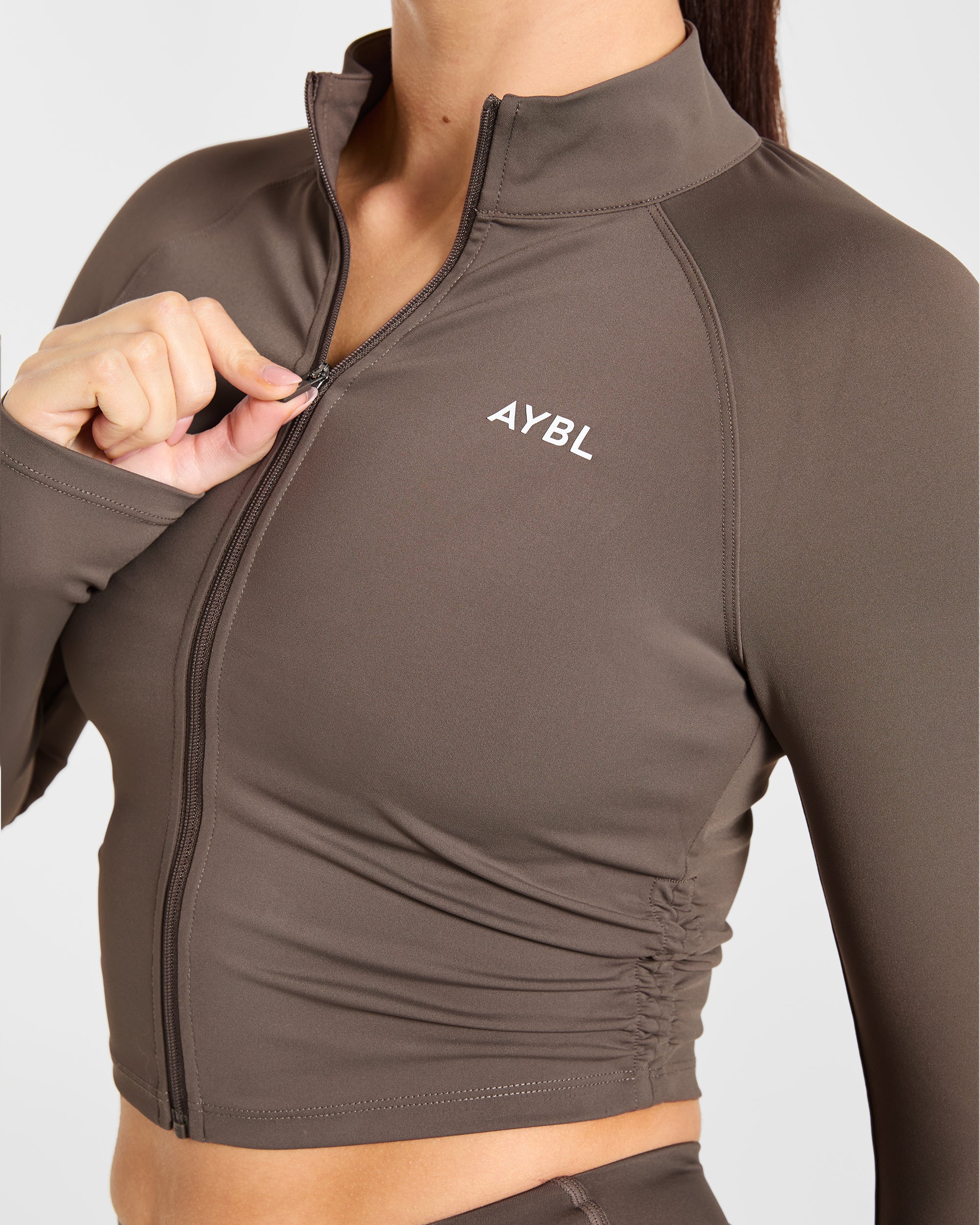 Physique Zip Up Jacket - Bruin - Image 5