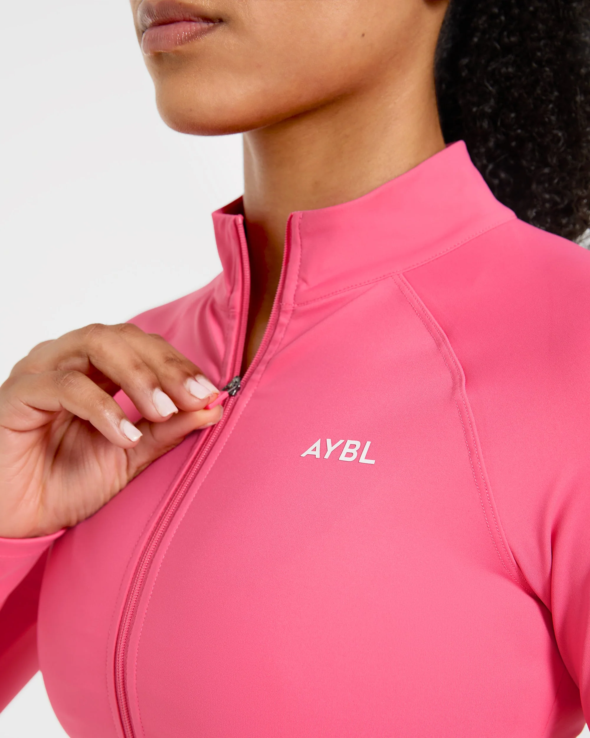Physique Zip Up Jacket - Roseberry Roze - Image 5