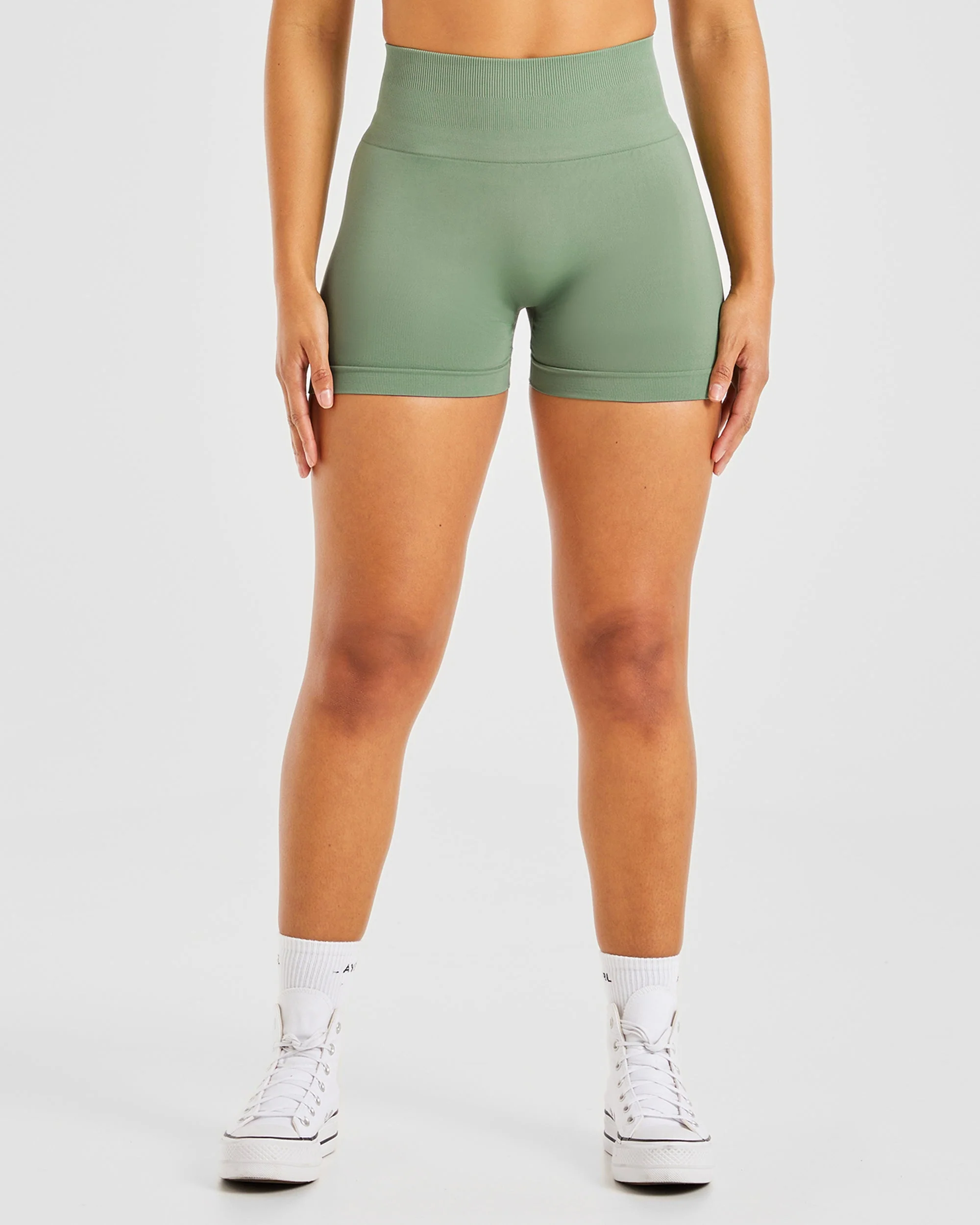 Power Seamless Shorts - Olive