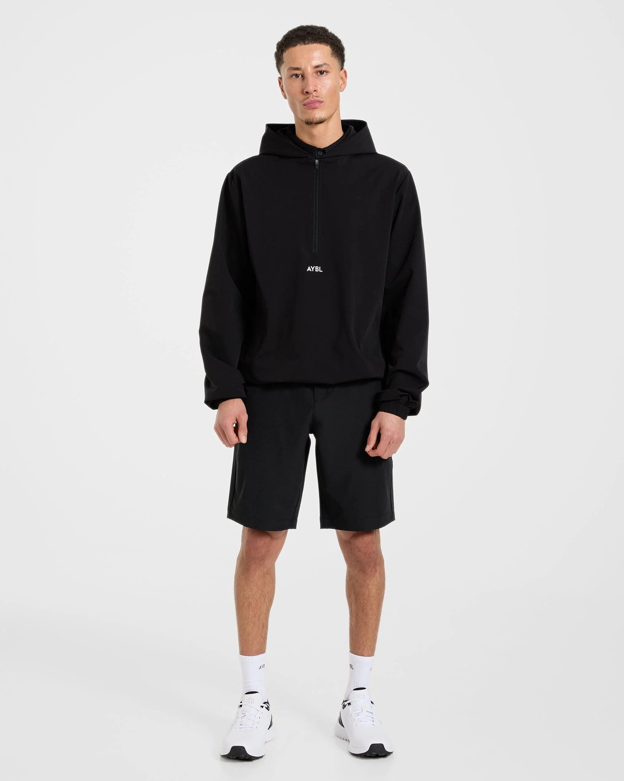 Precision 1/4 Zip Wind Pullover - Schwarz - Image 2