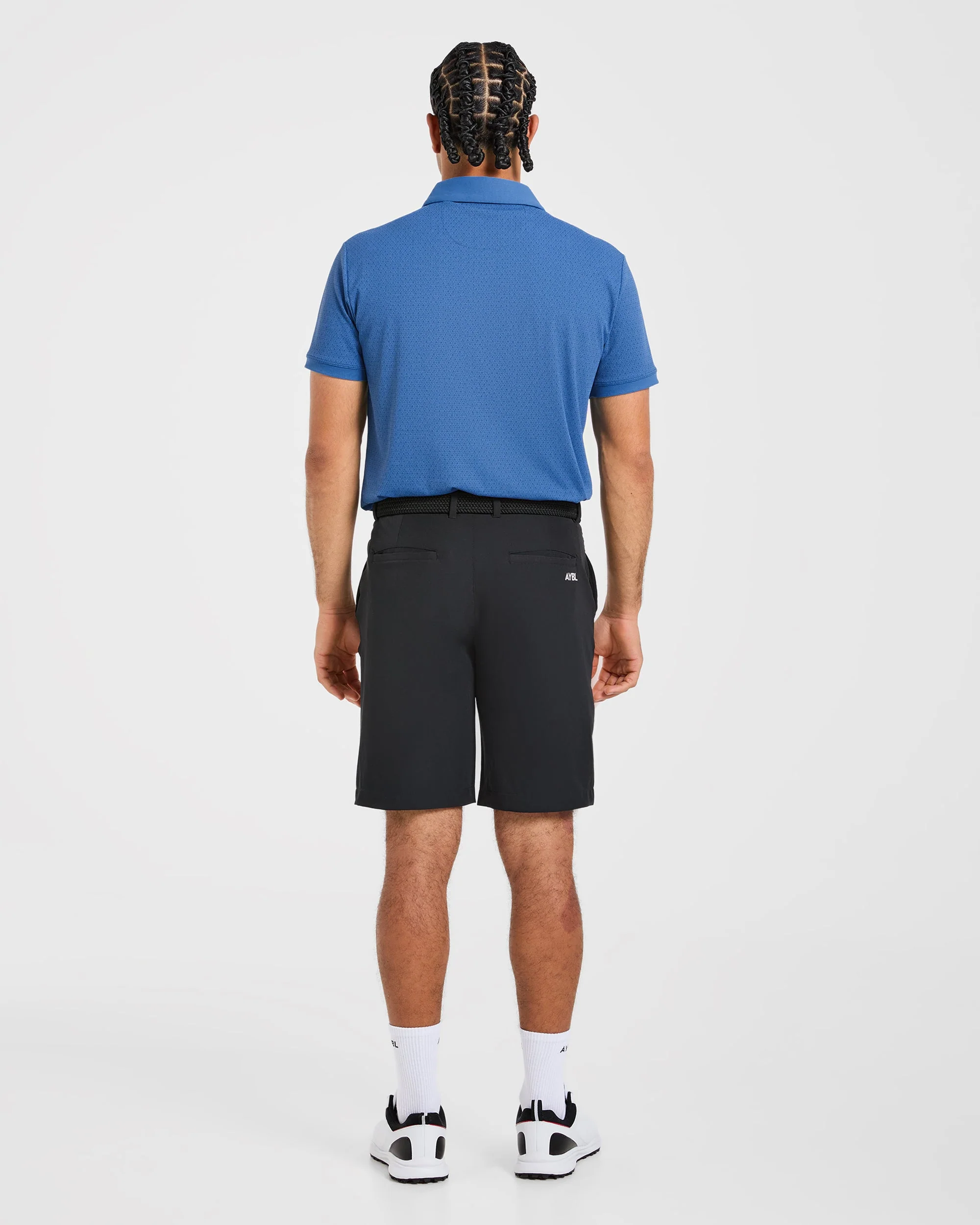 Precision Geometric Polo - Ocean Blauw - Image 4