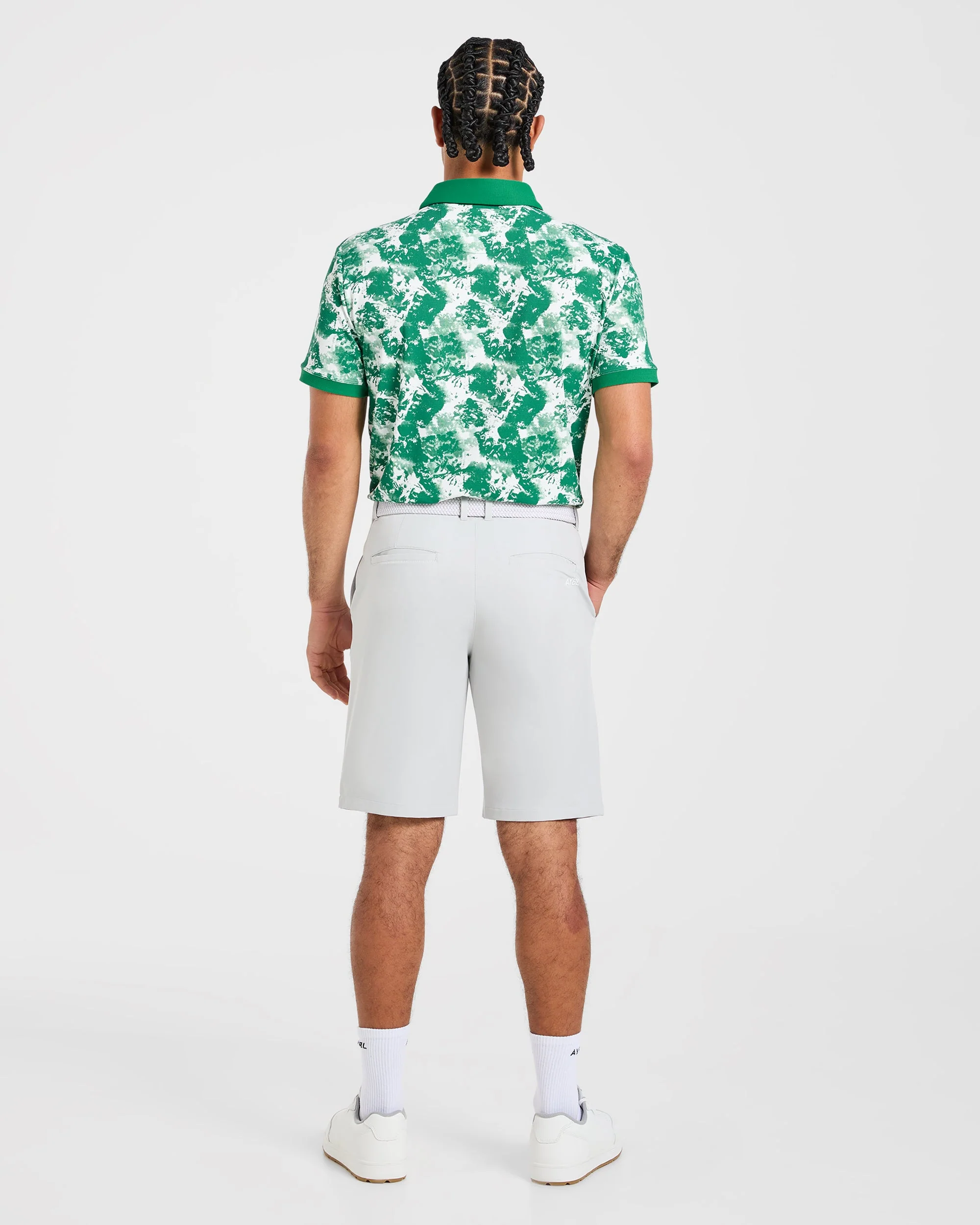 Precision Splatter Polo - Rye Groen/Crème - Image 4