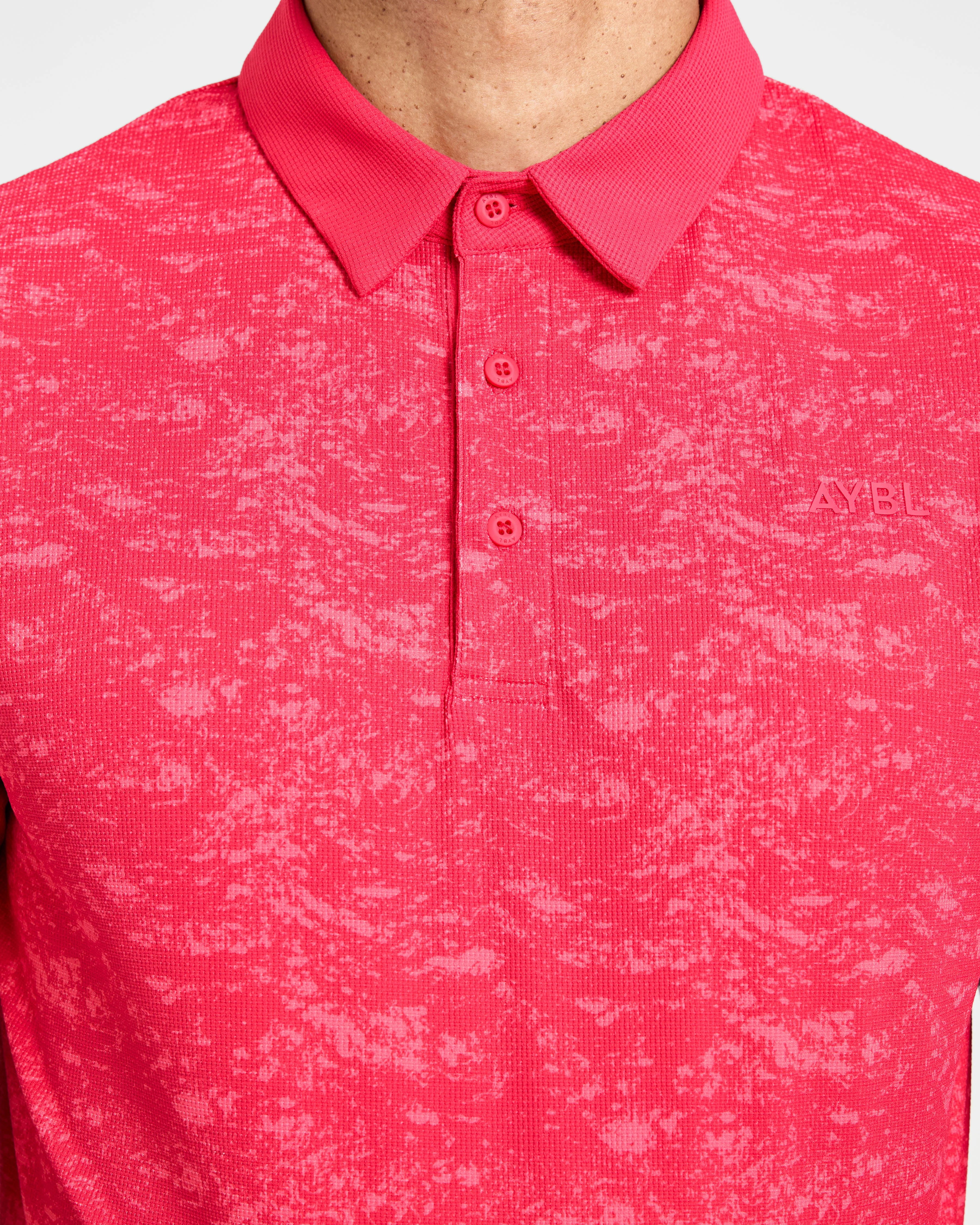 Precision Texture Polo - Summer Rood - Image 5