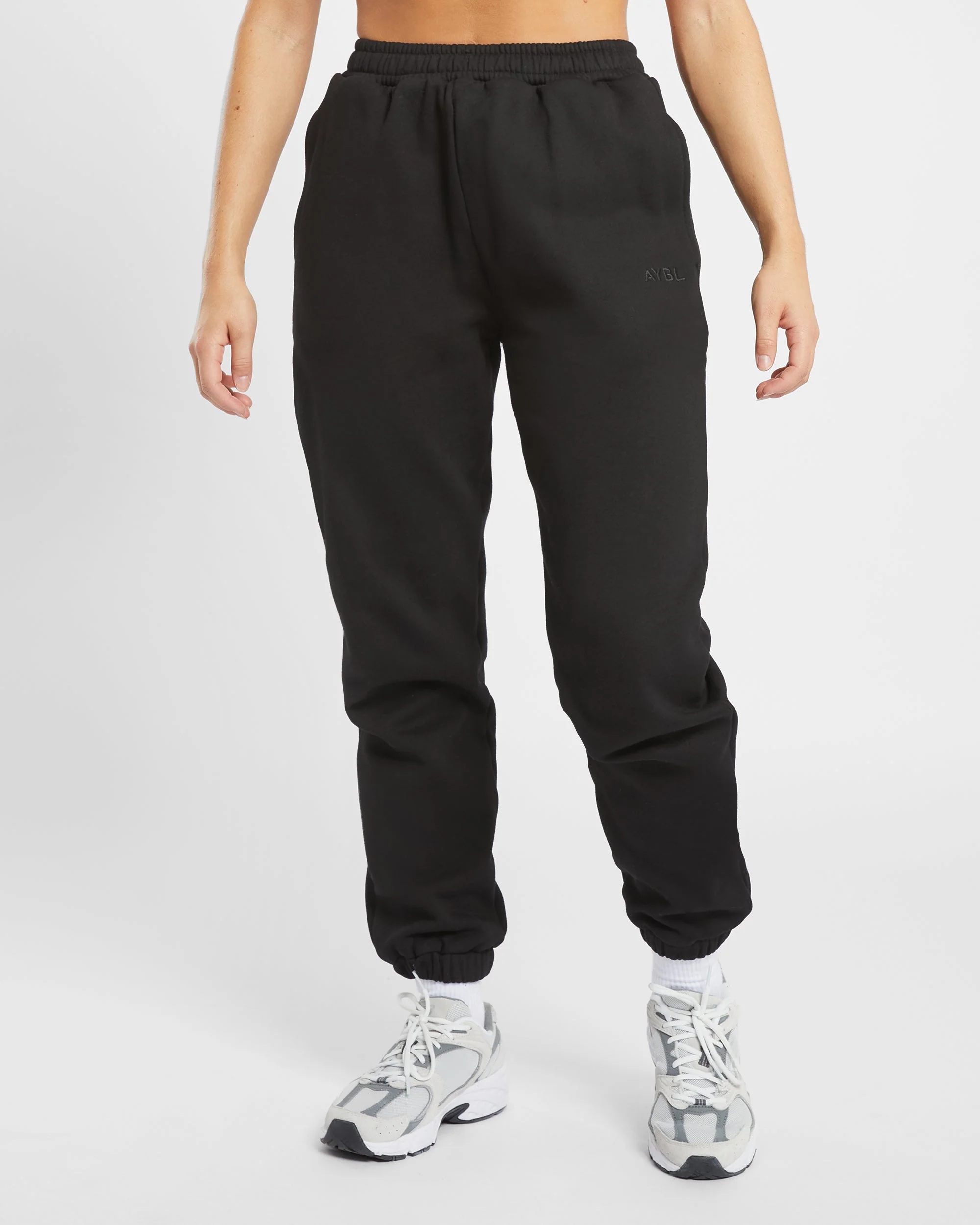 Premium Oversized Joggers - Zwart