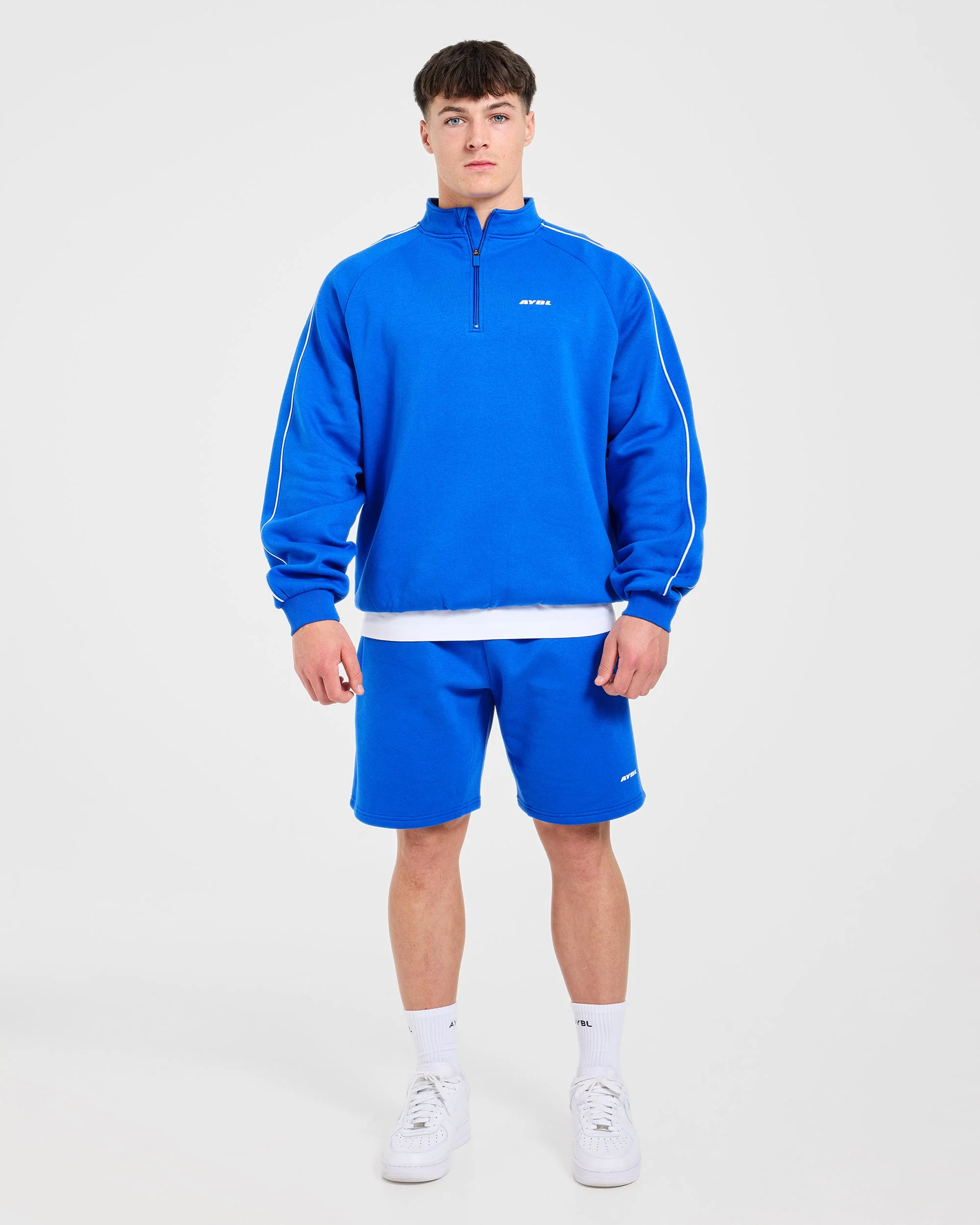 Restore Oversized 1/4 Zip Pullover - Cobalt - Image 3