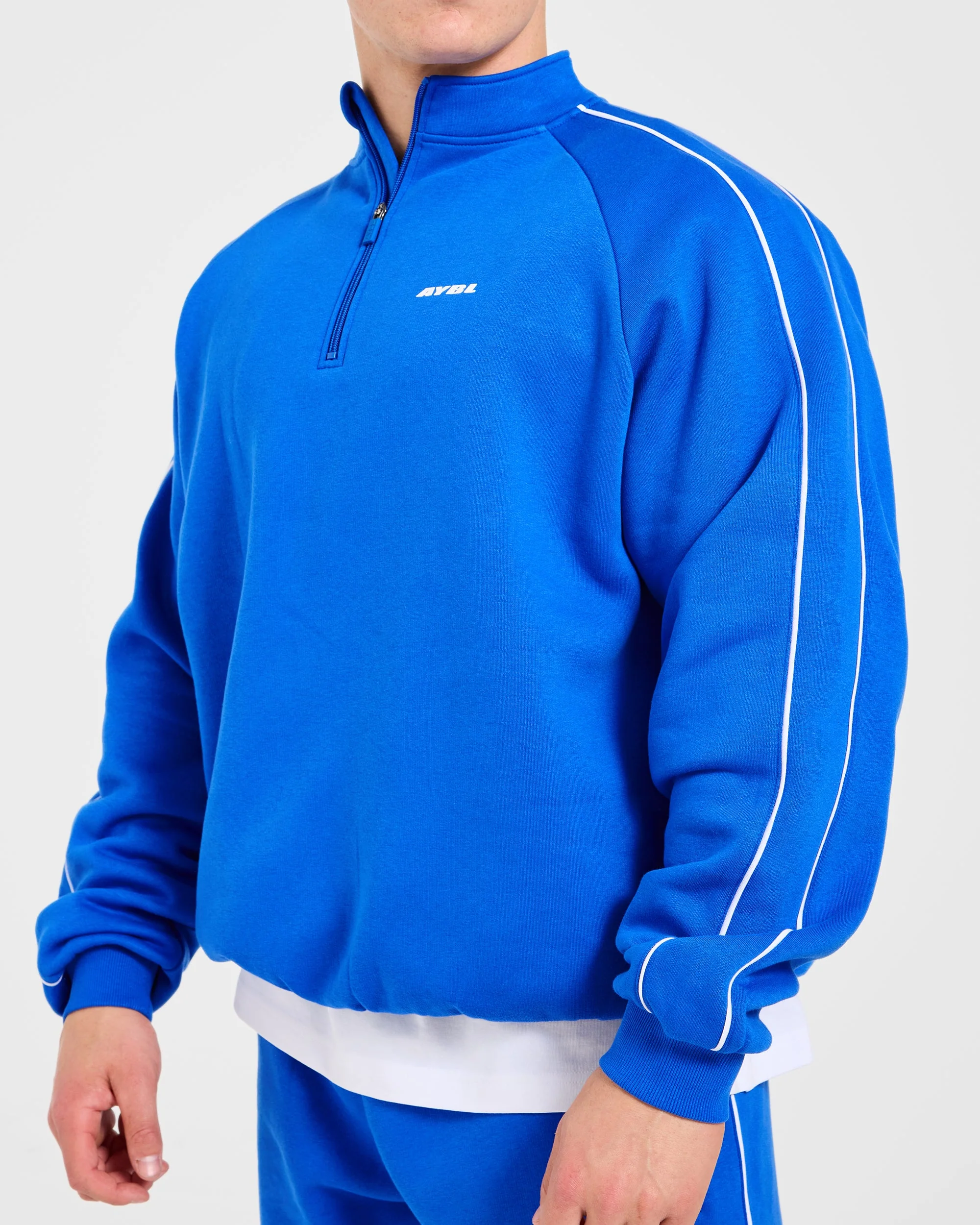 Restore Oversized 1/4 Zip Pullover - Cobalt - Image 6