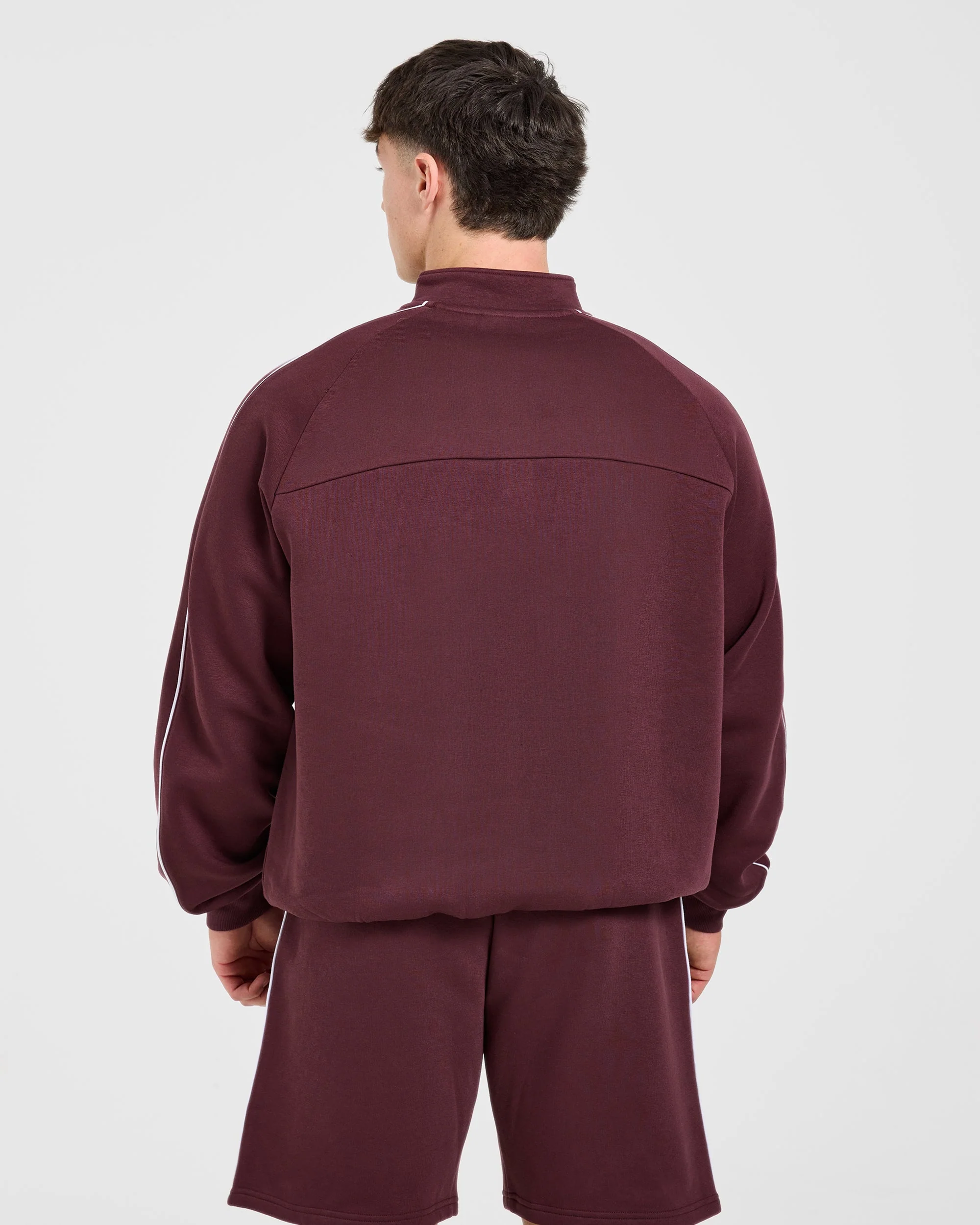 Restore Oversized 1/4 Zip Pullover - Dusty Plum - Image 2