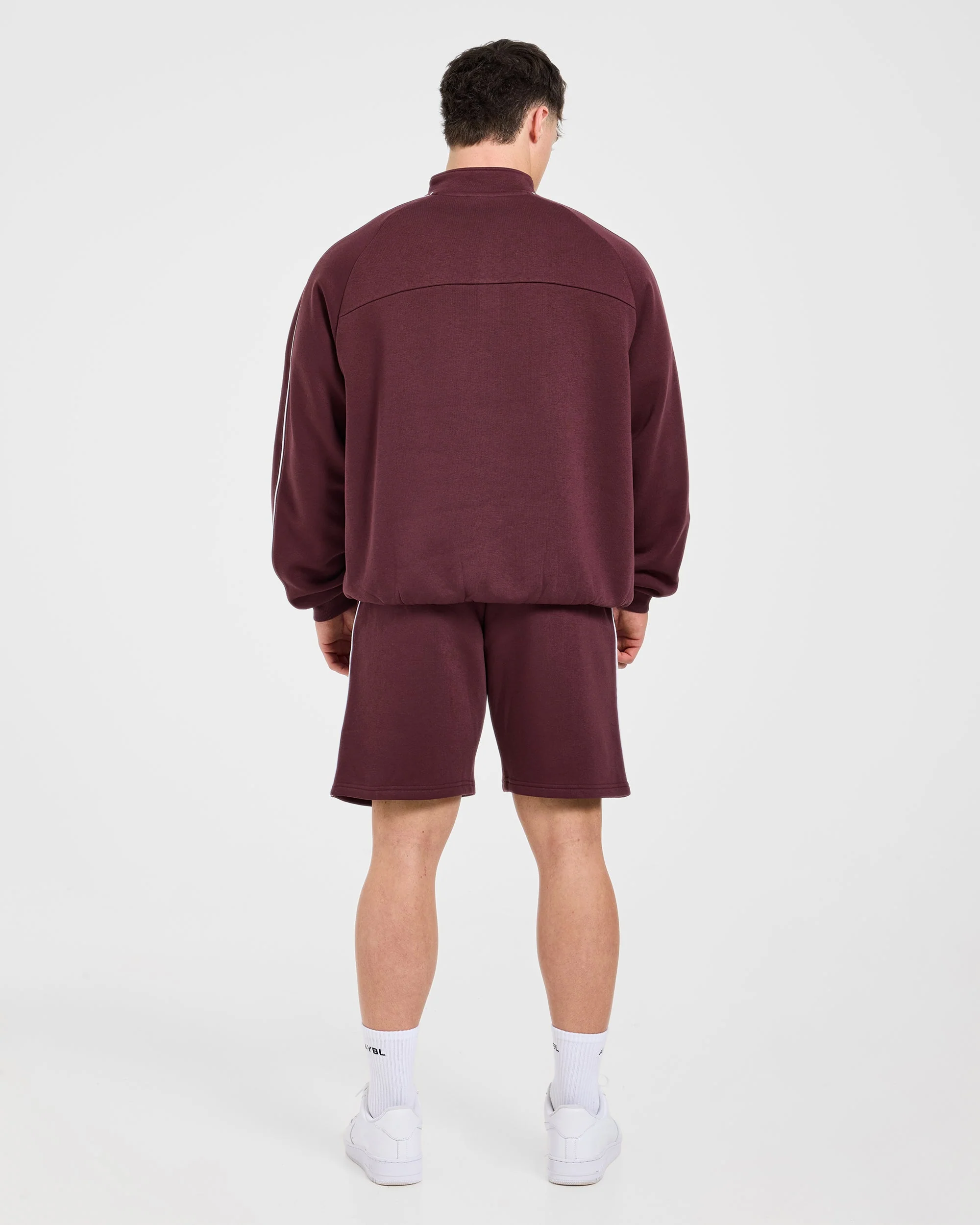 Restore Oversized 1/4 Zip Pullover - Dusty Plum - Image 4