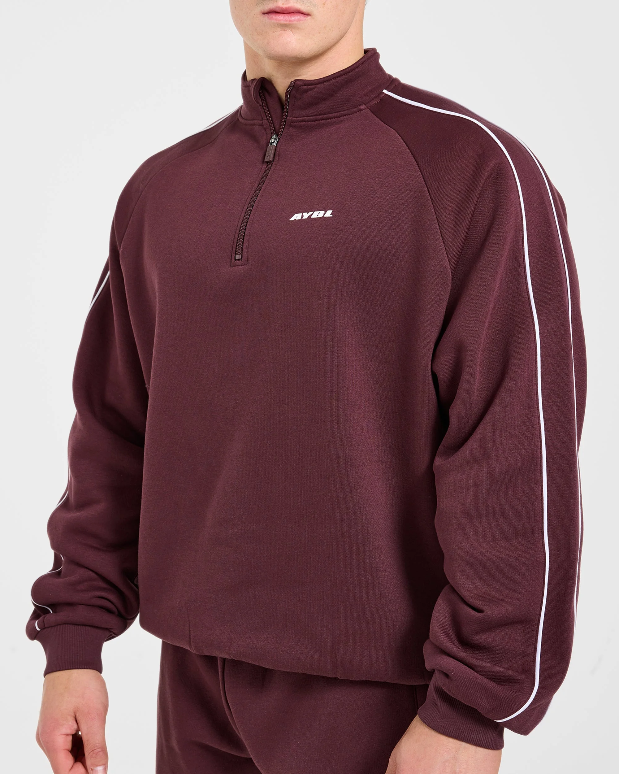 Restore Oversized 1/4 Zip Pullover - Dusty Plum - Image 6