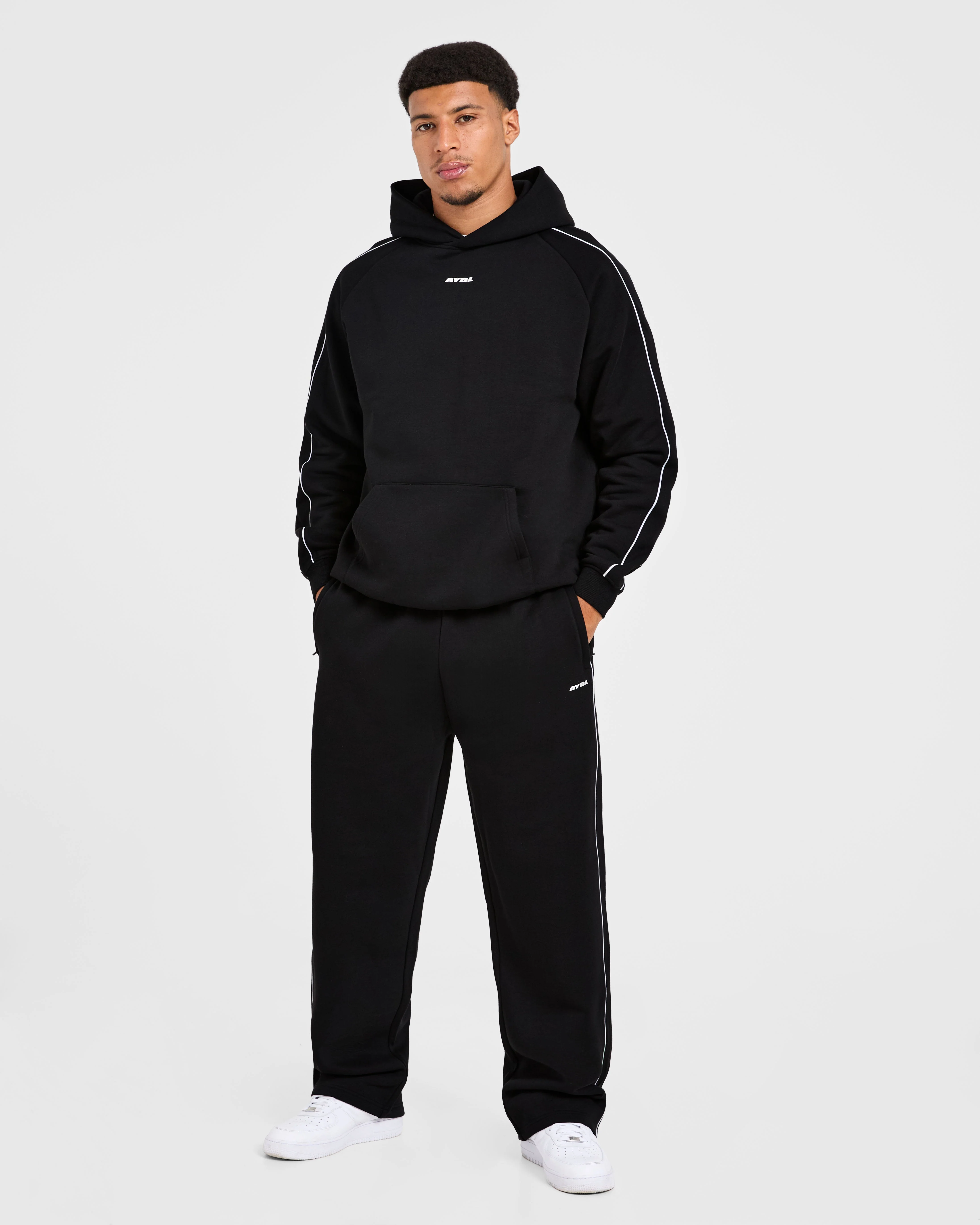 Restore Oversized Straight Leg Joggers - Zwart - Image 3