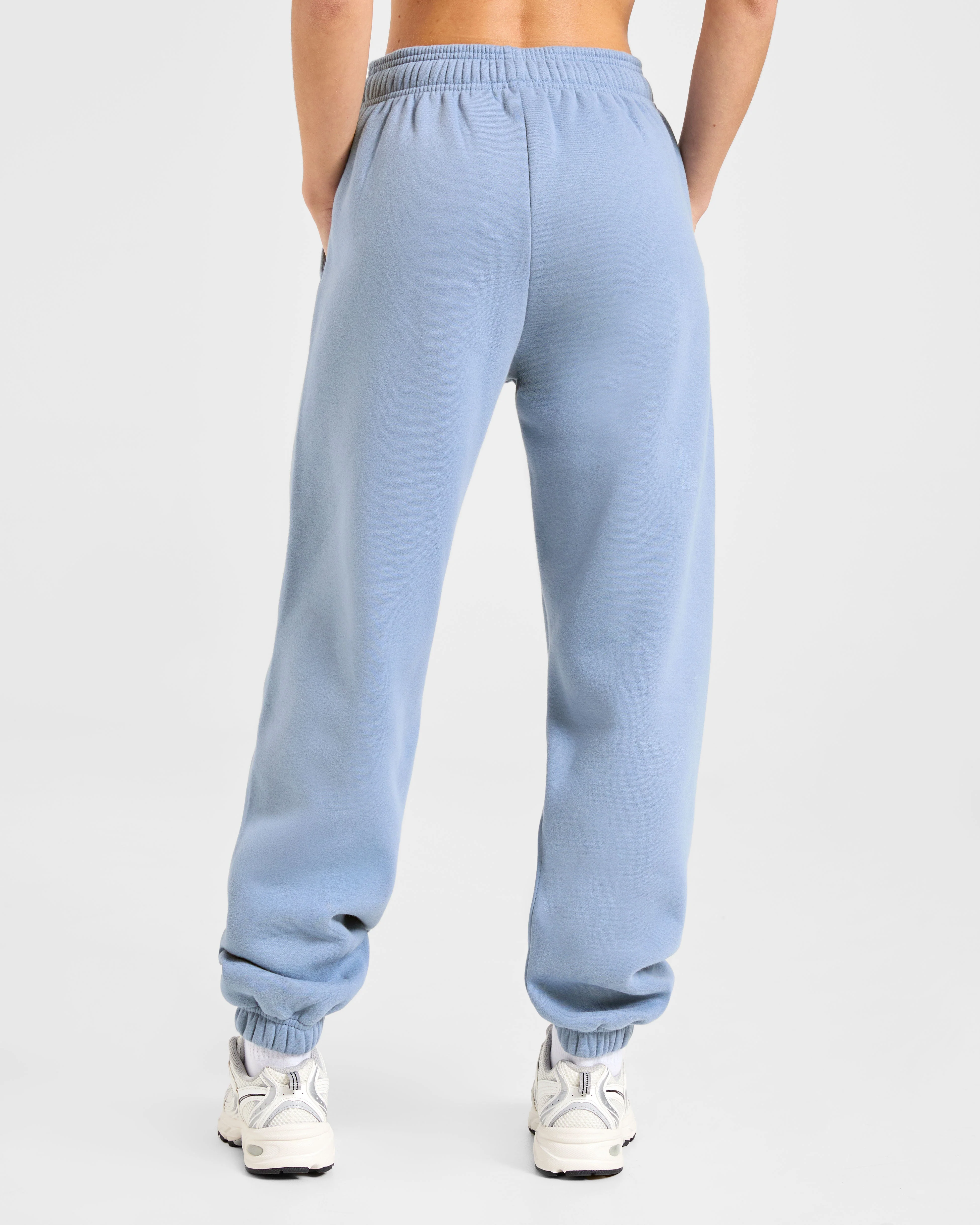 Retro Athletics Oversized Joggers - Vintage Blauw - Image 2