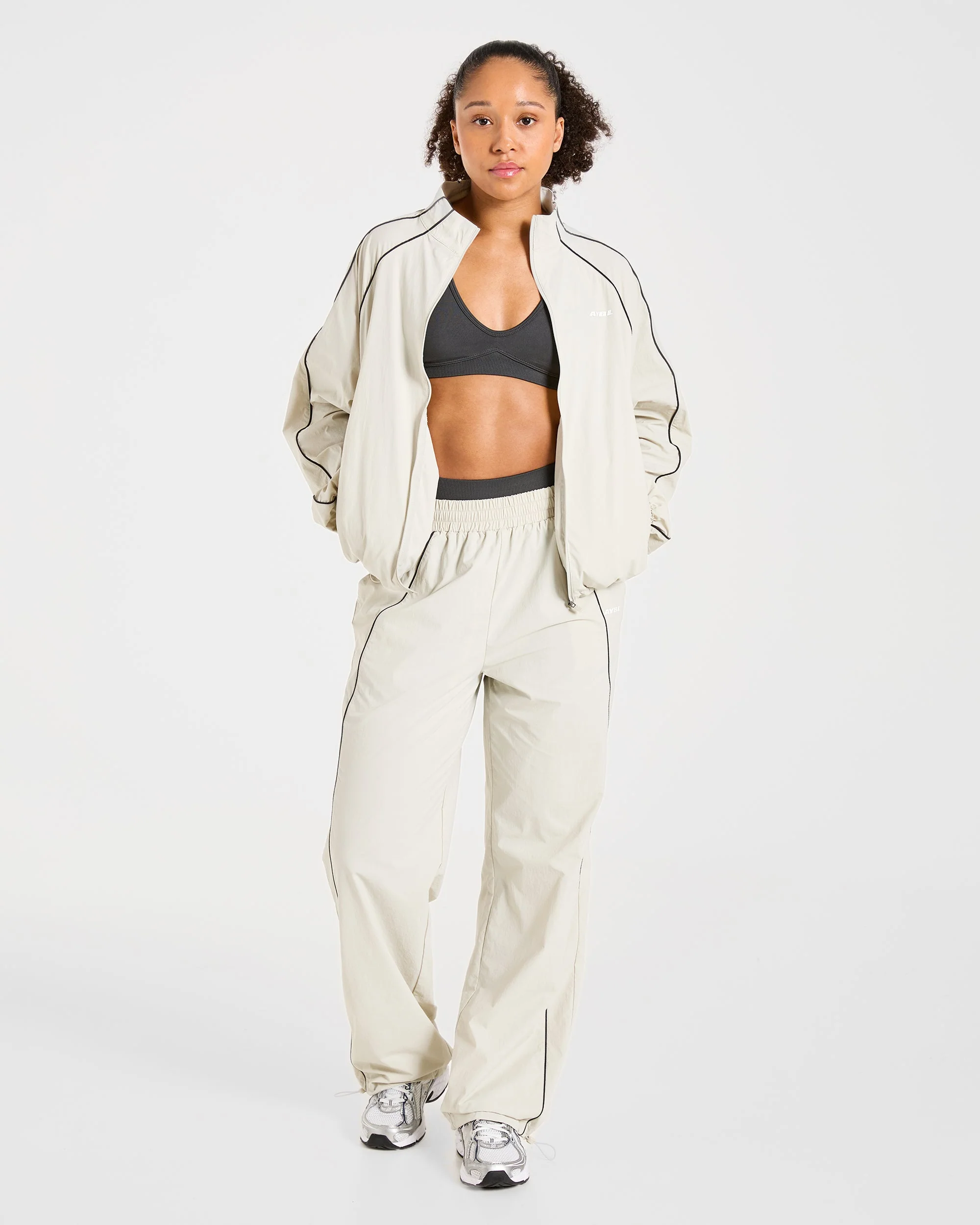 Retro Track Jacket - Off Wit - Image 7