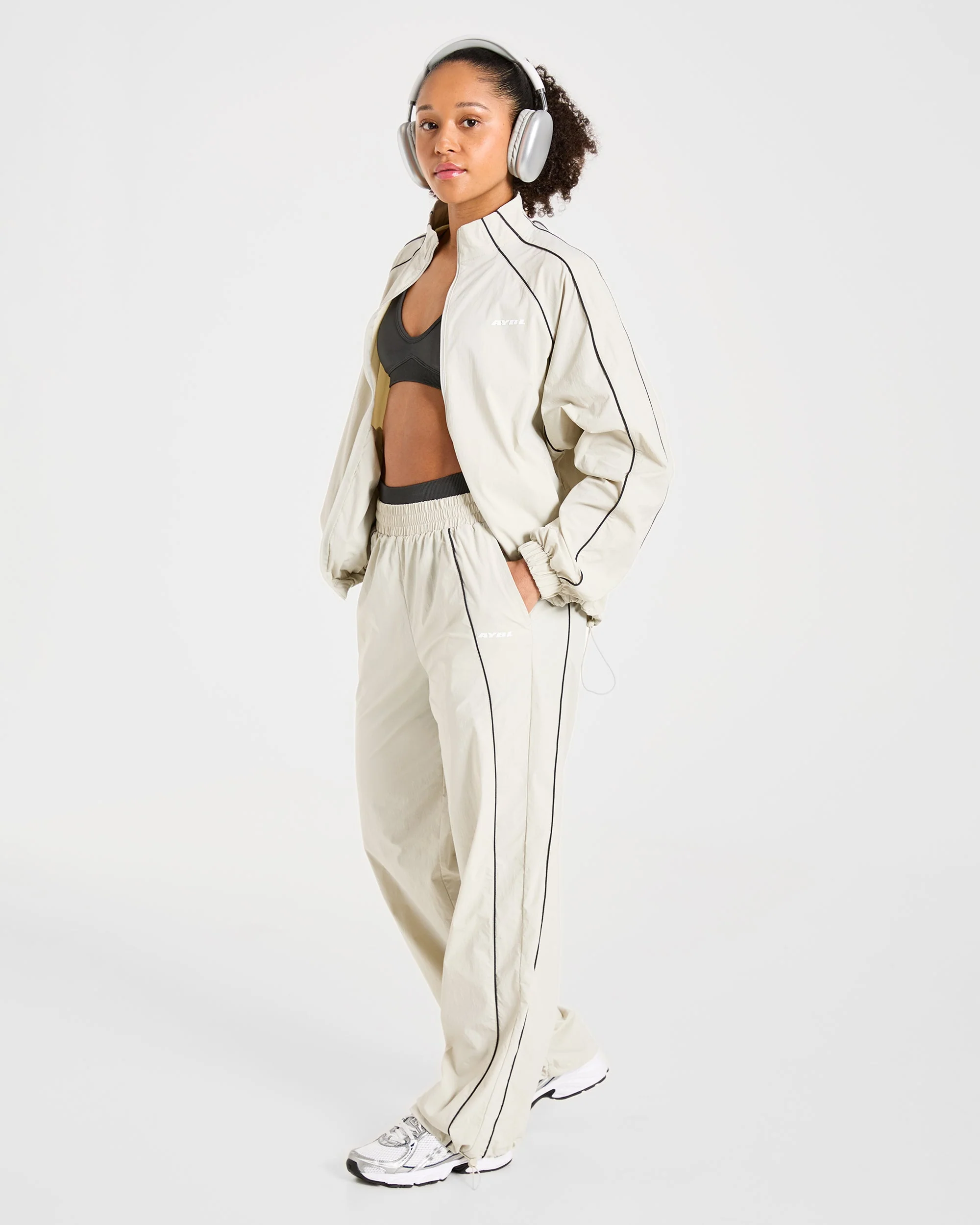 Retro Track Jacket - Off Wit - Image 8