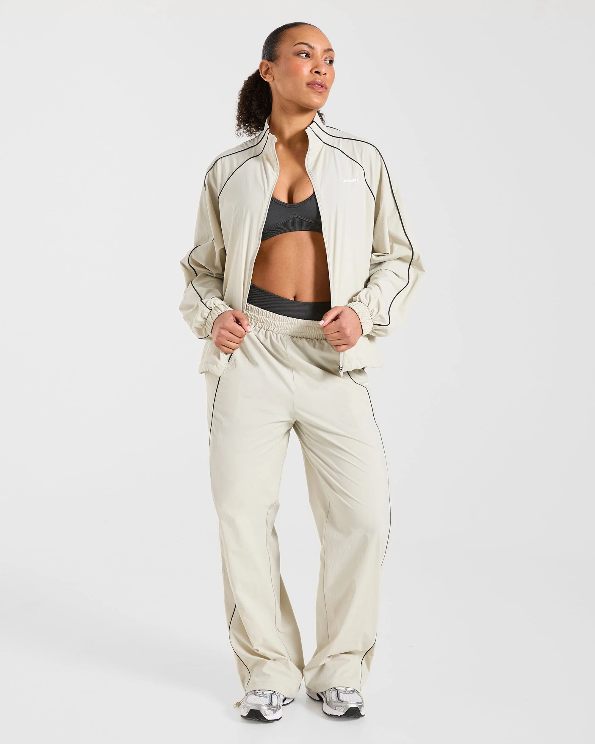 Retro Track Joggers - Off Wit - Image 8