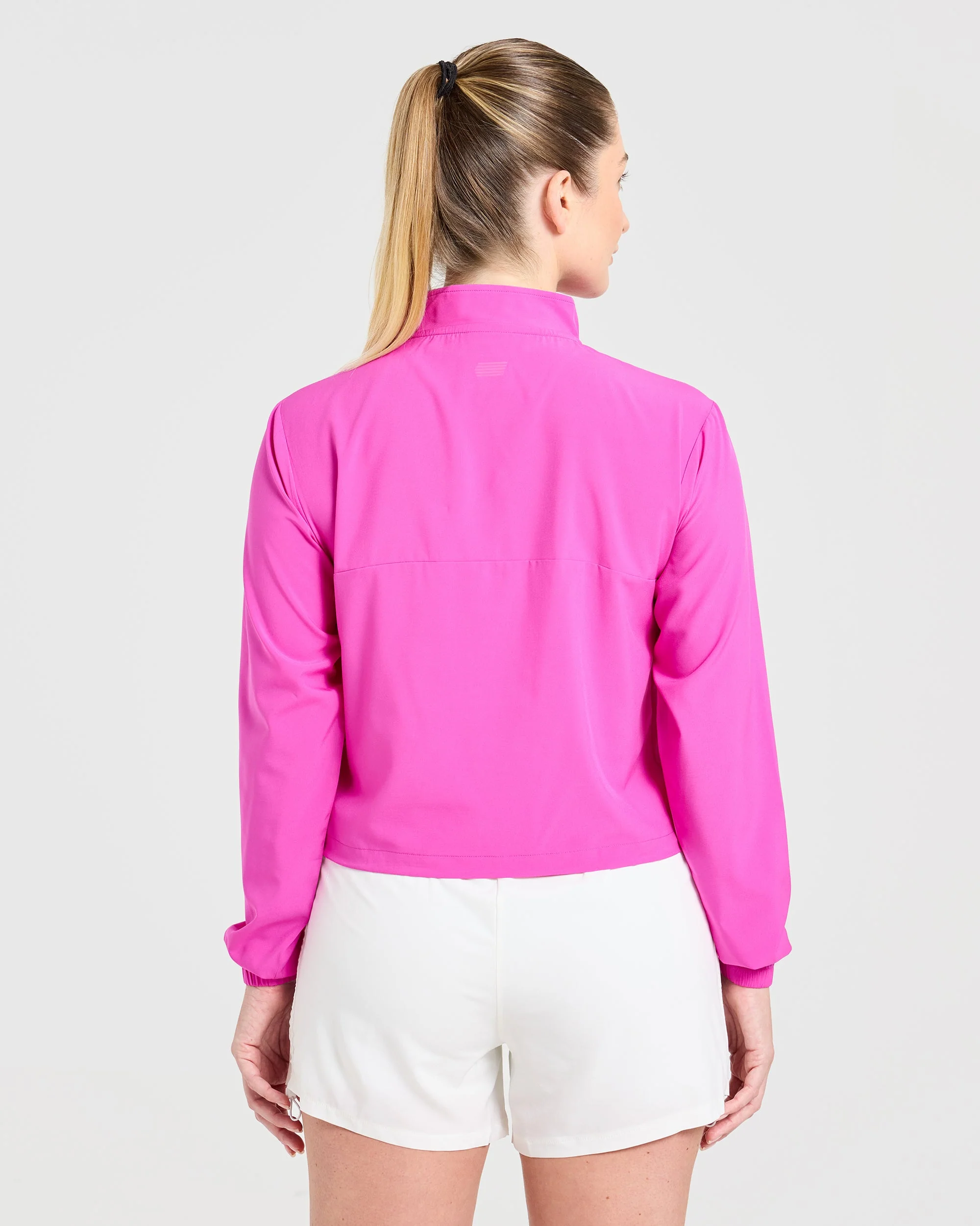 Run 1/2 Zip Jacket - Vibrant Magenta - Image 2