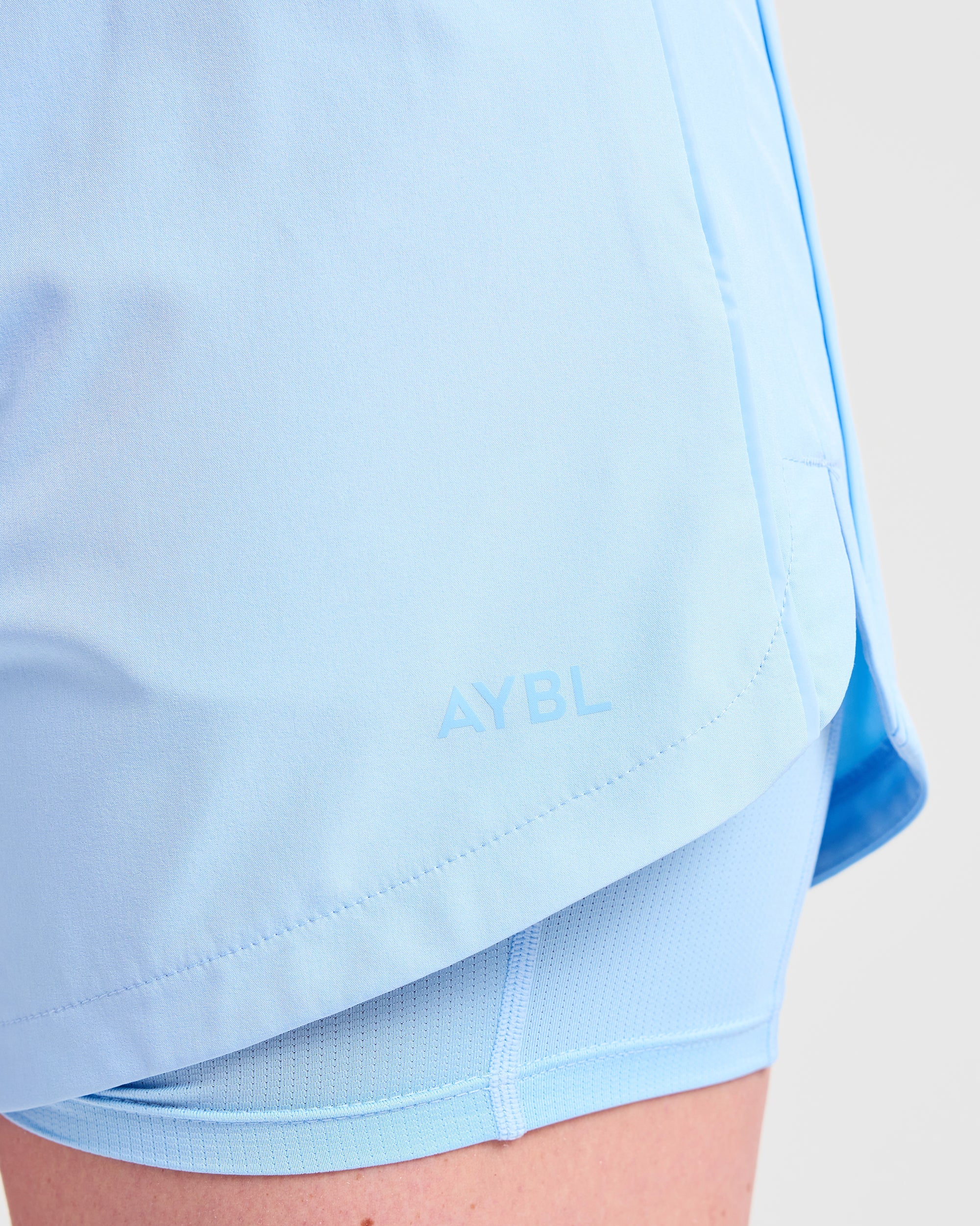 Run 2 in 1 Shorts - Spring Blauw - Image 5