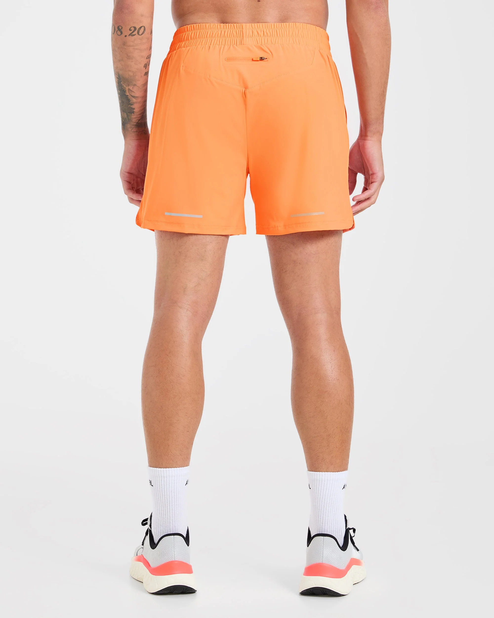 Run 5" Shorts - Bright Oranje - Image 2