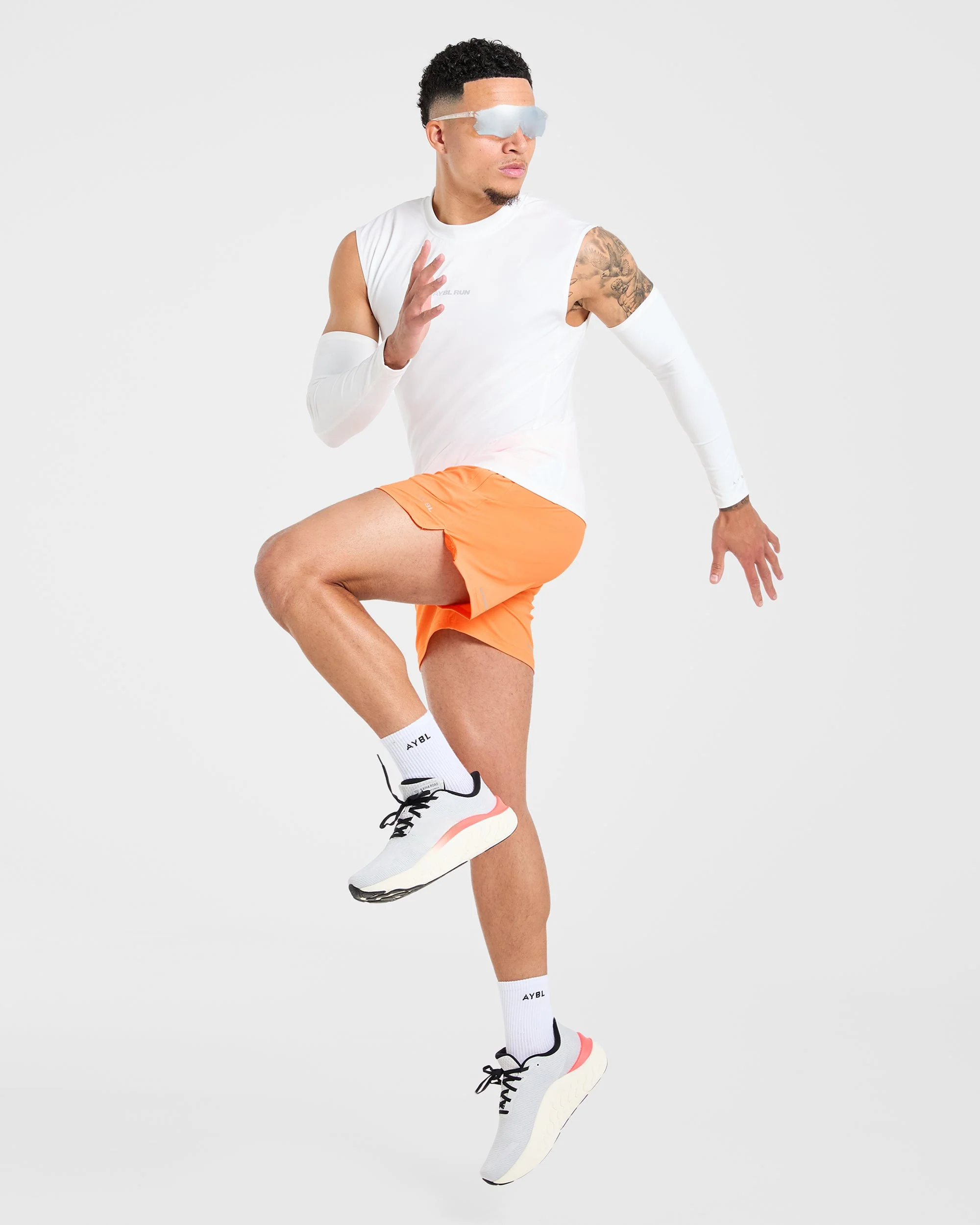 Run 5" Shorts - Bright Oranje - Image 8