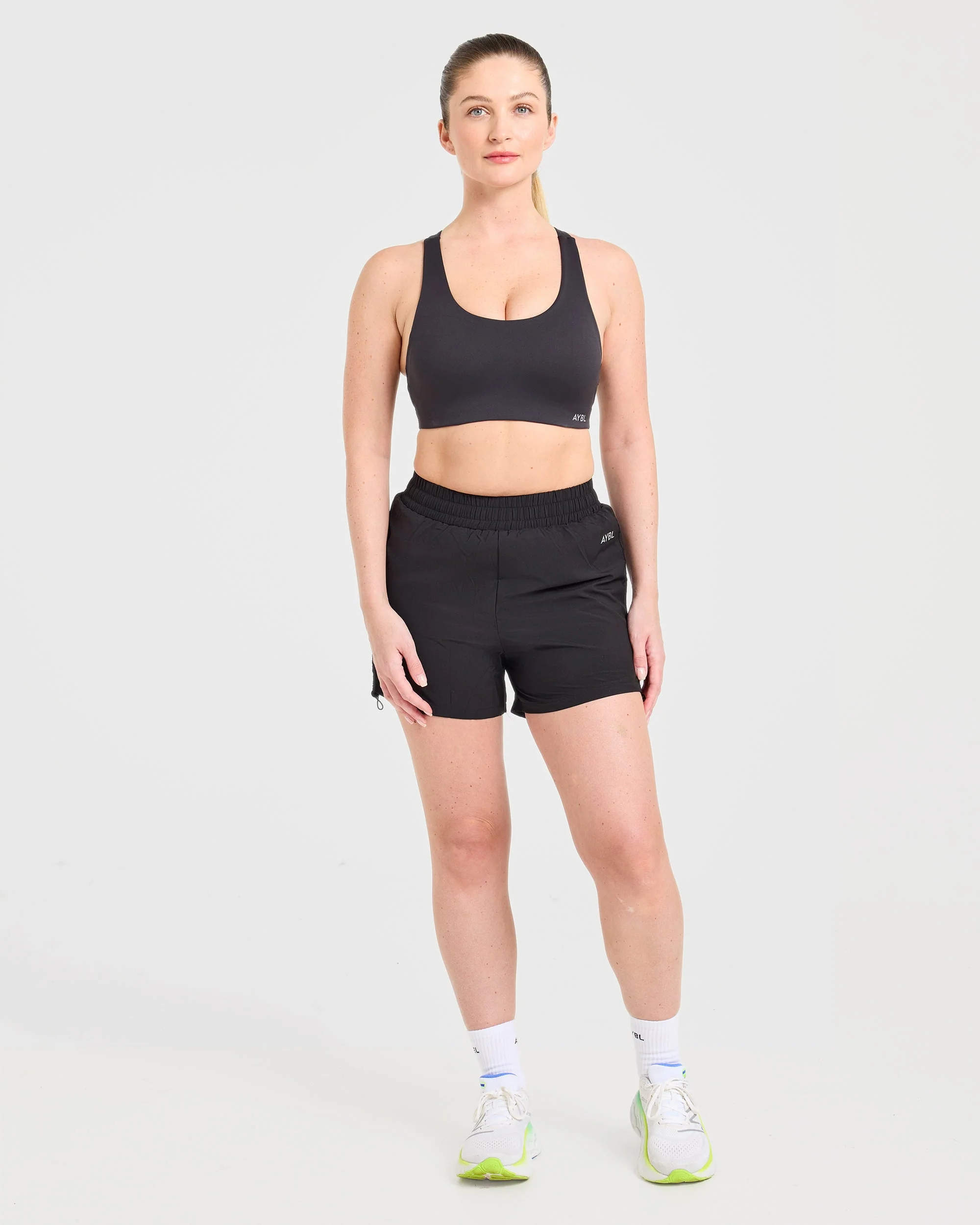 Run Cross Back Sports Bra - Zwart - Image 3