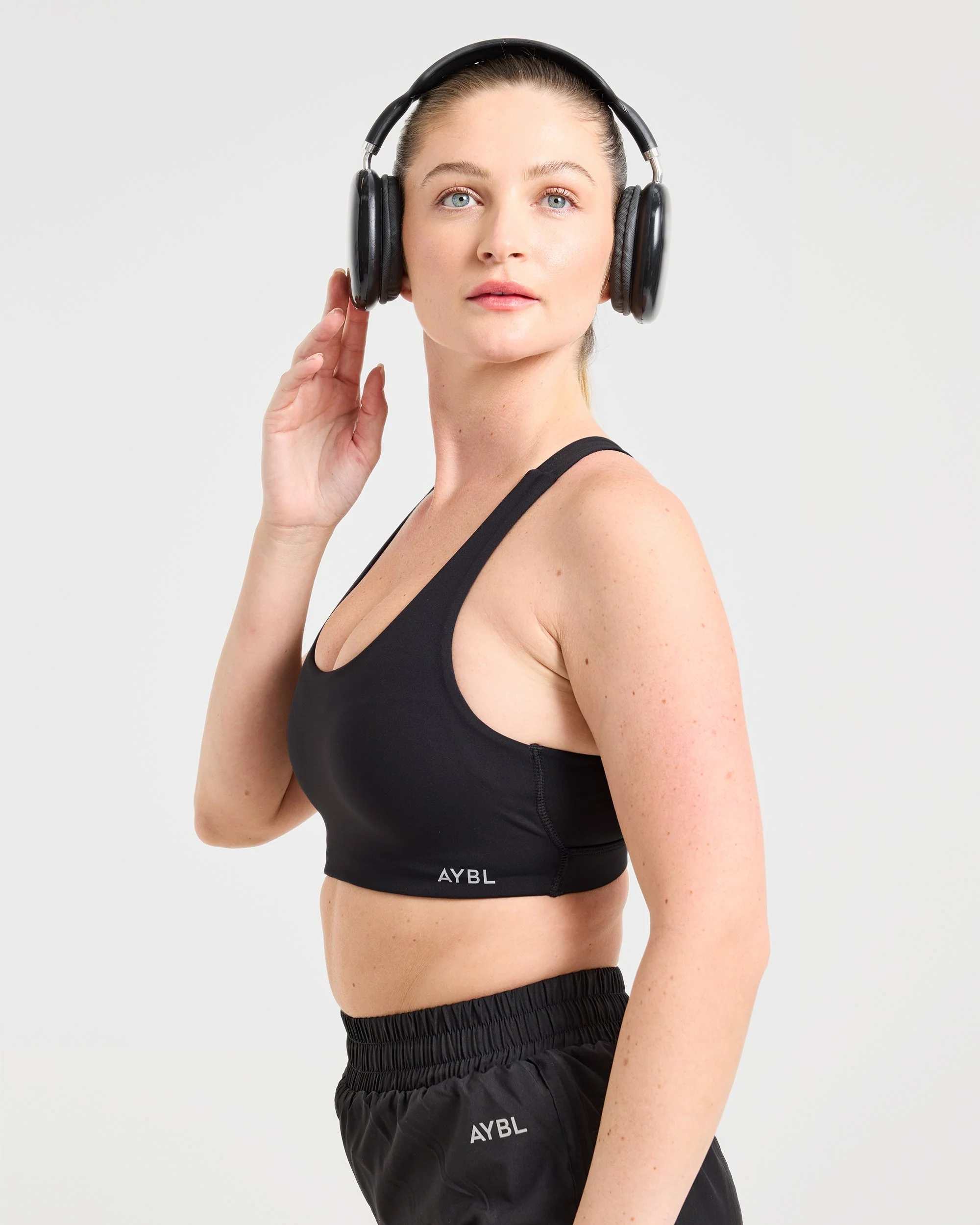 Run Cross Back Sports Bra - Zwart - Image 7