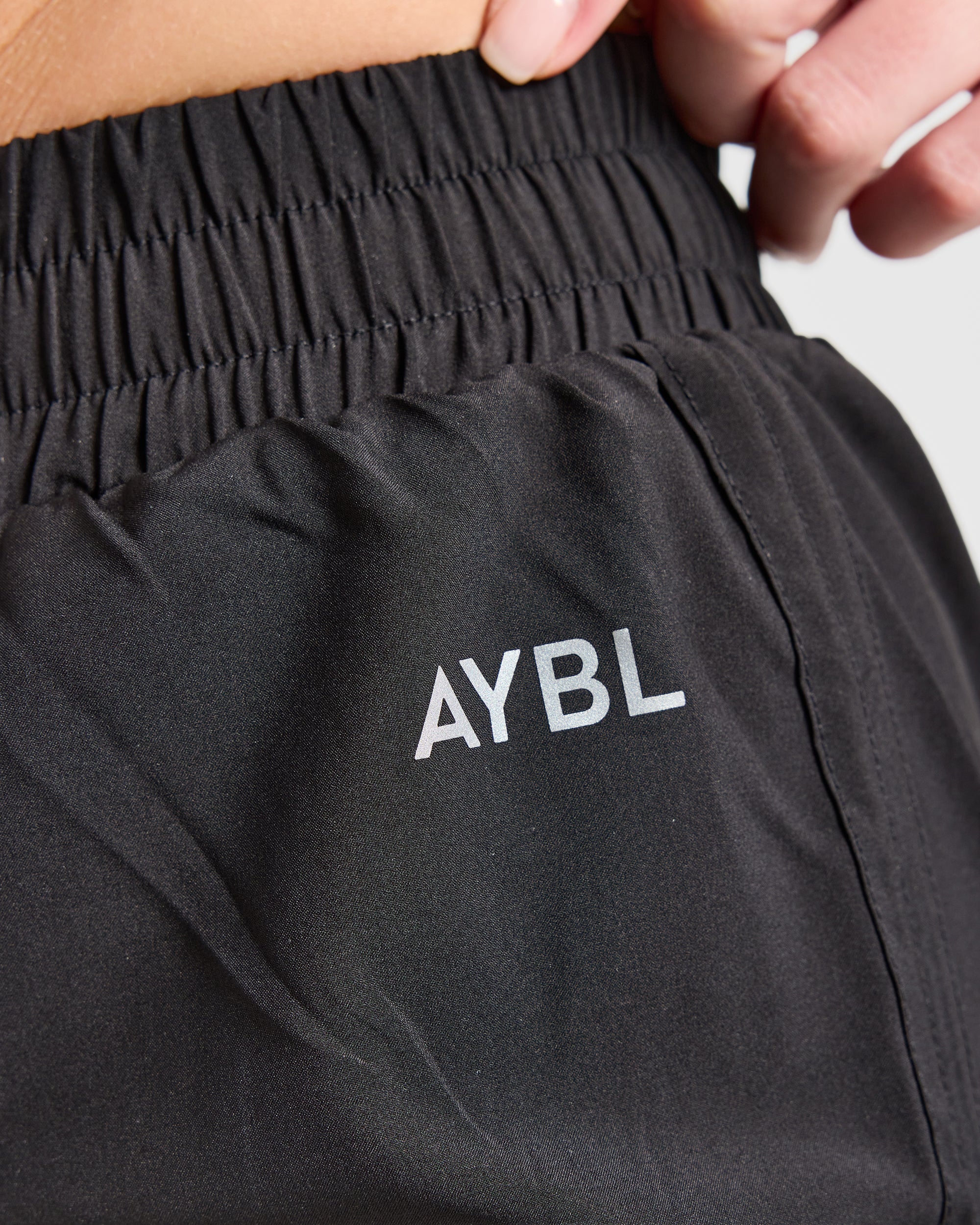 Run Ruched Shorts - Zwart - Image 5