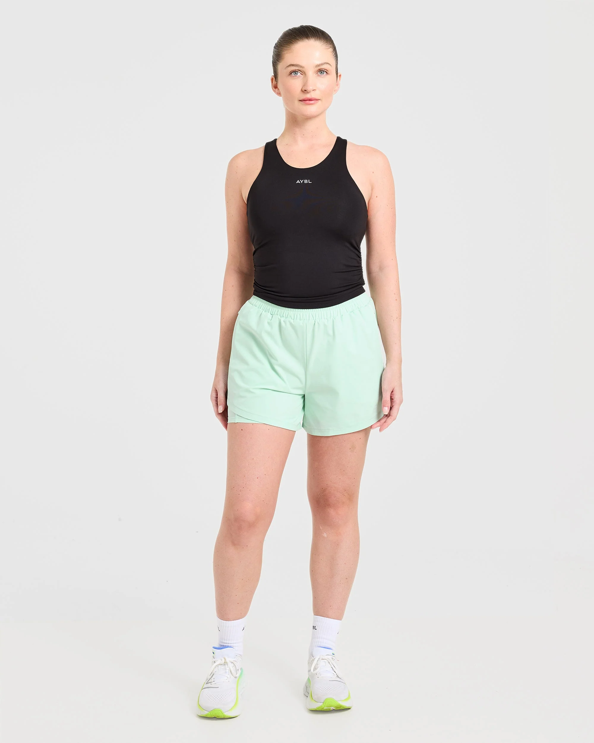 Run Ruched Tank - Zwart - Image 3