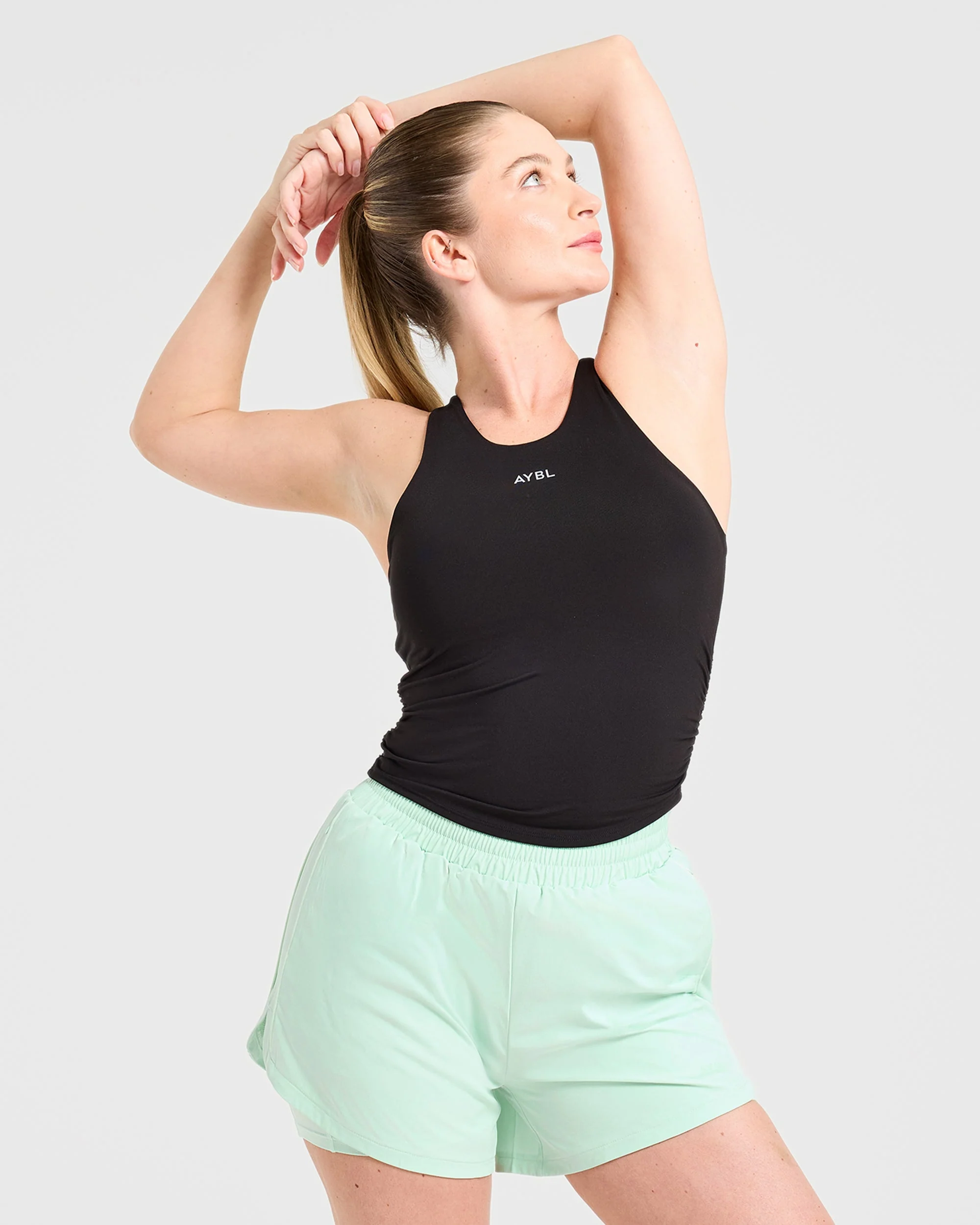 Run Ruched Tank - Zwart - Image 7